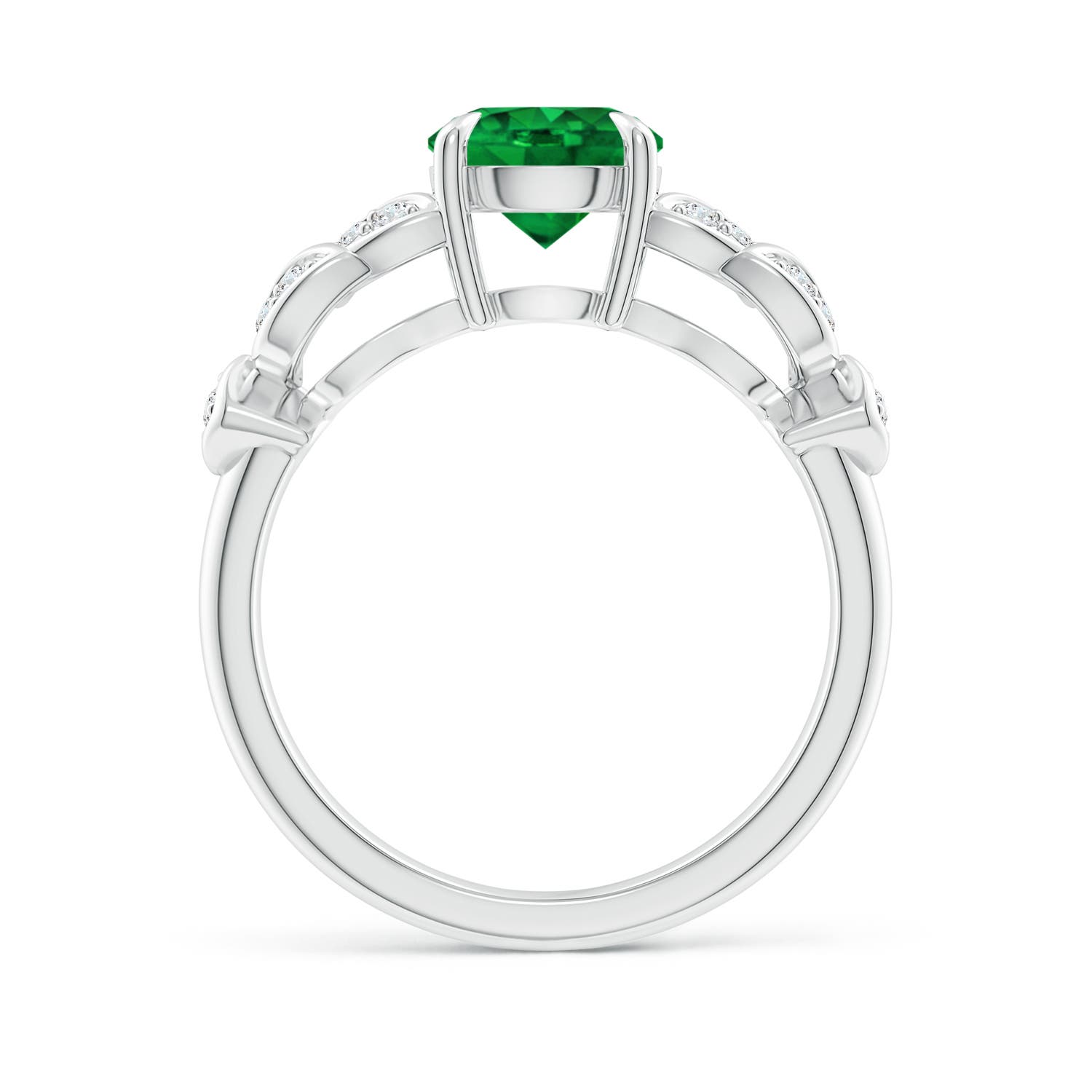 AAAA - Emerald / 1.42 CT / 14 KT White Gold