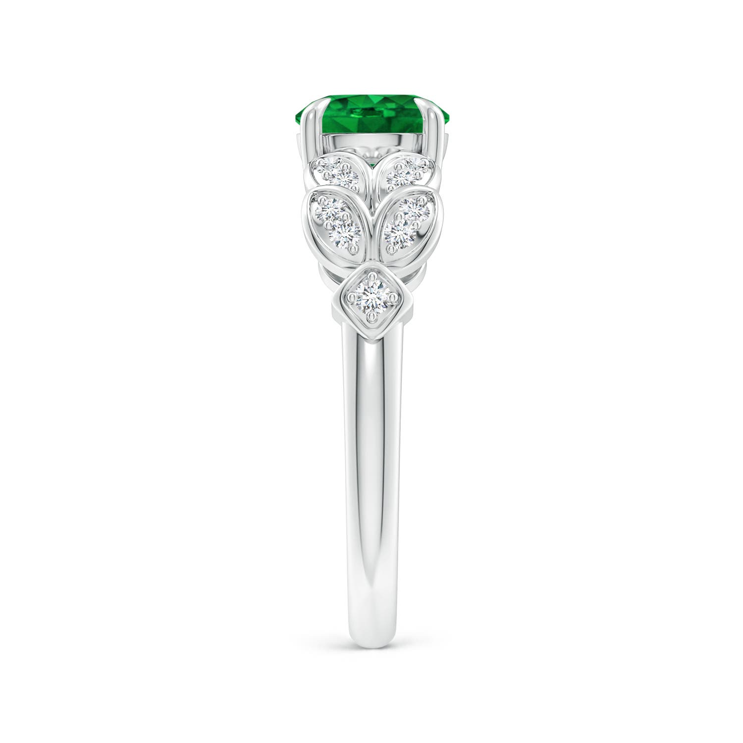 AAAA - Emerald / 1.42 CT / 14 KT White Gold