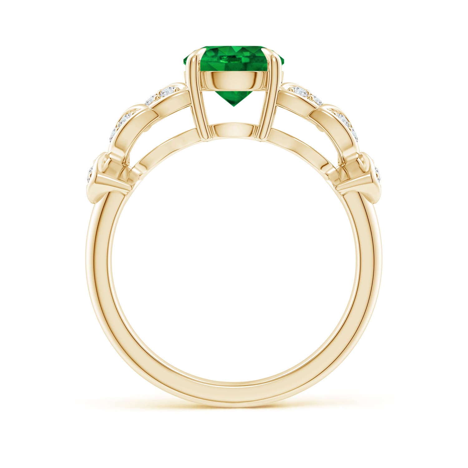 AAAA - Emerald / 1.42 CT / 14 KT Yellow Gold