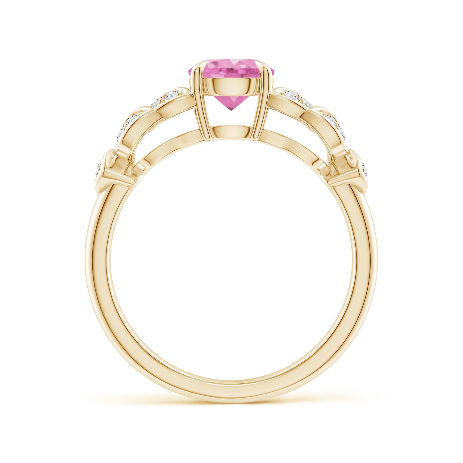 A - Pink Sapphire / 1.17 CT / 14 KT Yellow Gold