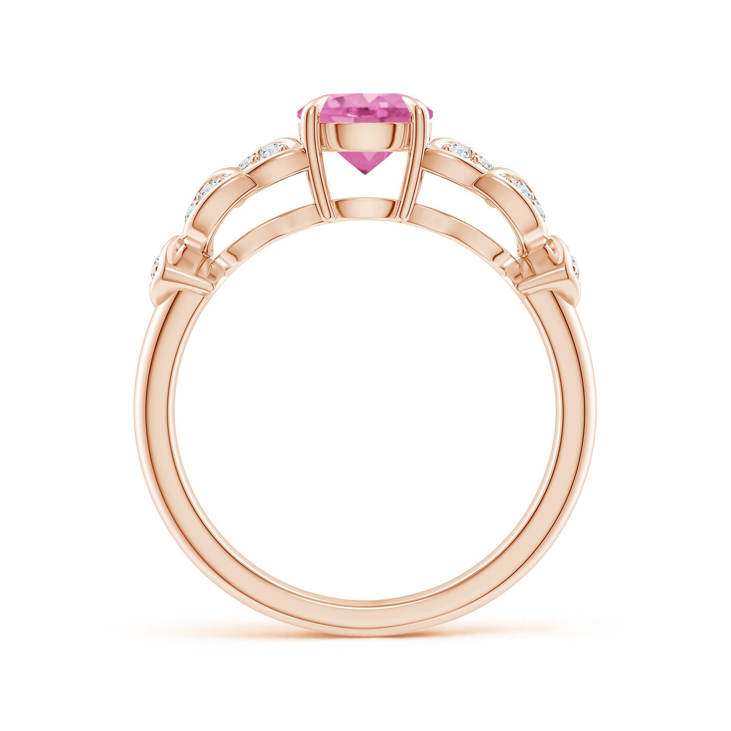 AA - Pink Sapphire / 1.17 CT / 14 KT Rose Gold