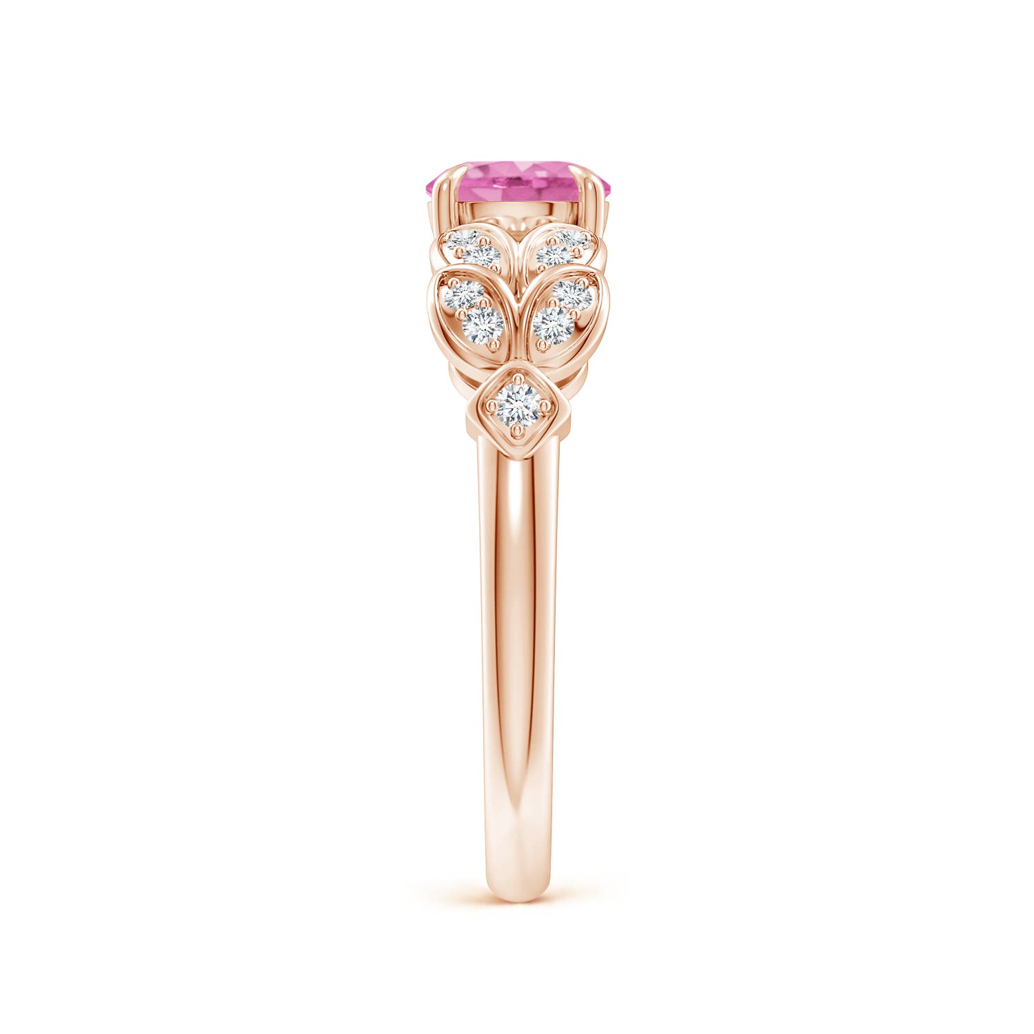 AA - Pink Sapphire / 1.17 CT / 14 KT Rose Gold