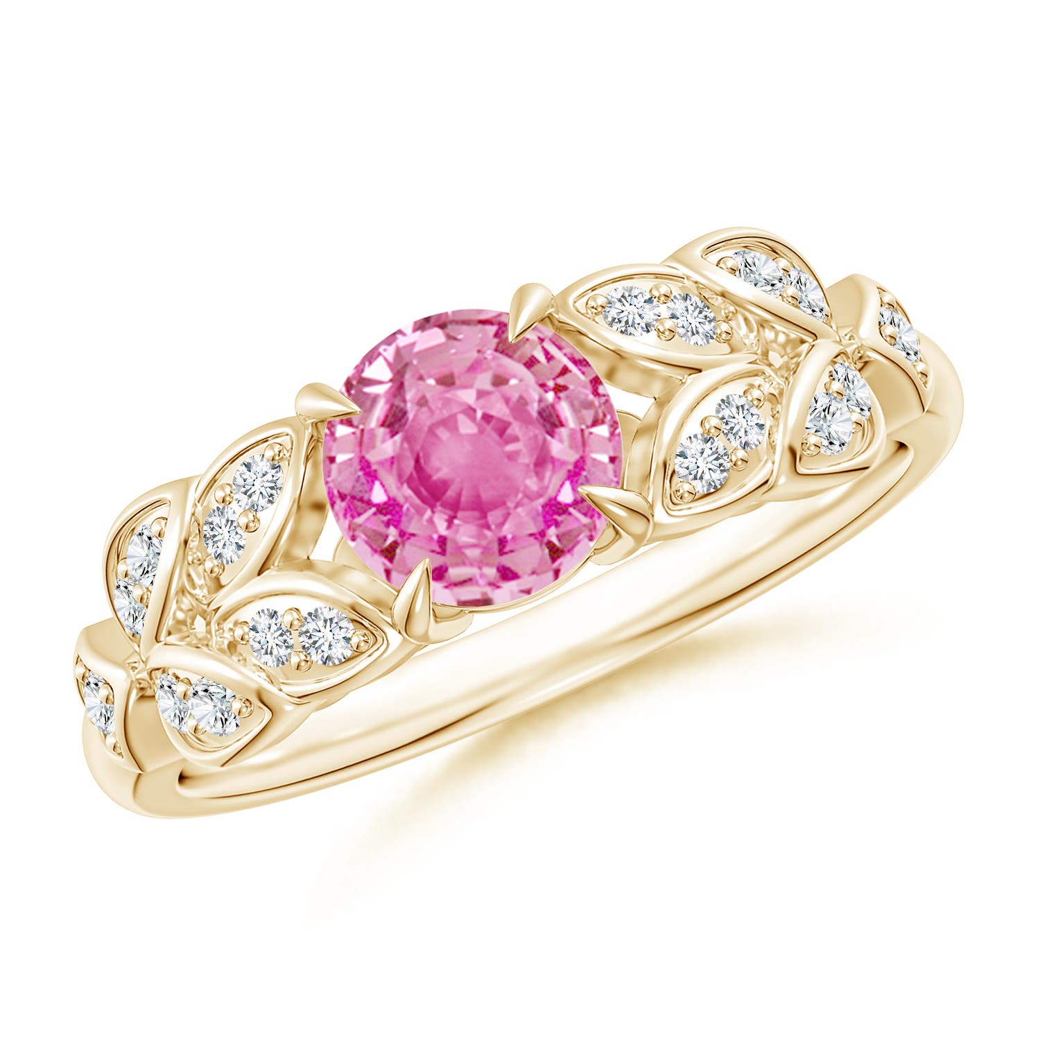 AA - Pink Sapphire / 1.17 CT / 14 KT Yellow Gold