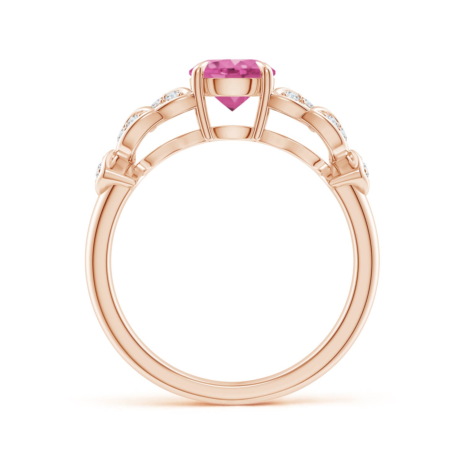 AAA - Pink Sapphire / 1.17 CT / 14 KT Rose Gold