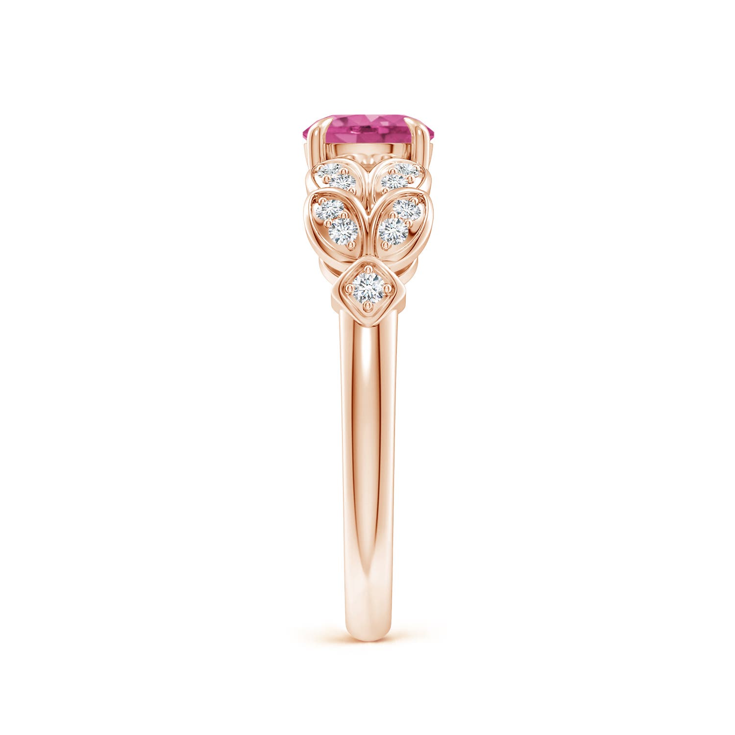 AAAA - Pink Sapphire / 1.17 CT / 14 KT Rose Gold