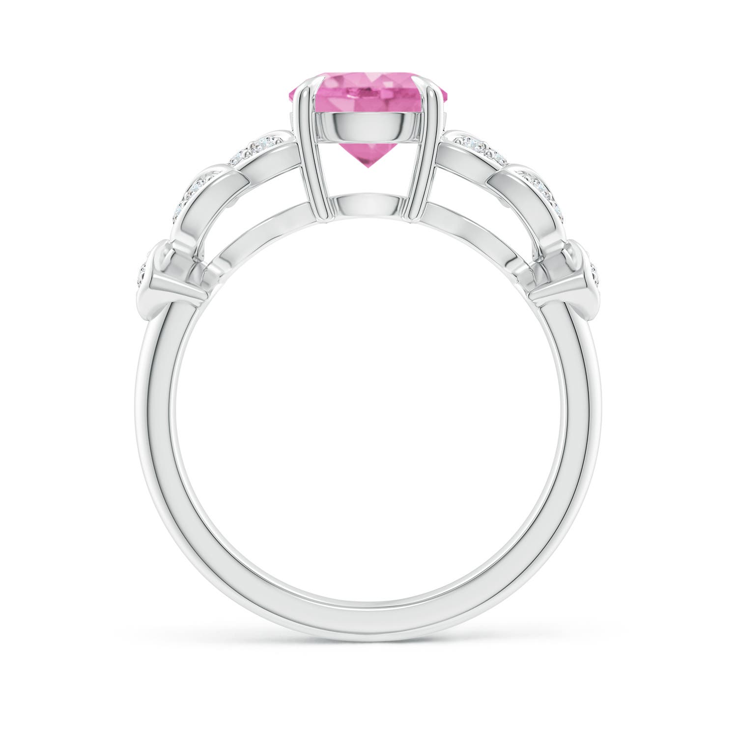 A - Pink Sapphire / 1.82 CT / 14 KT White Gold