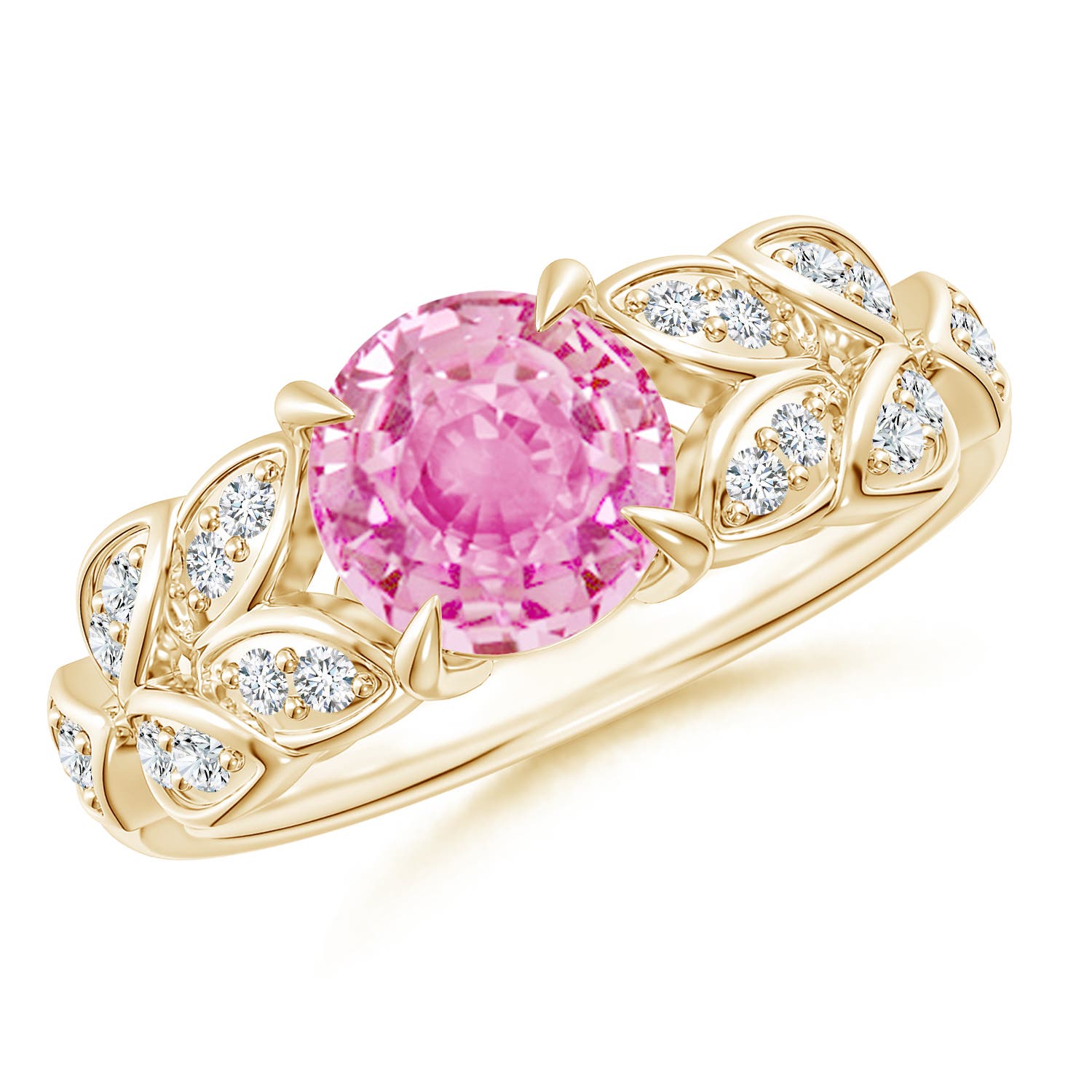 A - Pink Sapphire / 1.82 CT / 14 KT Yellow Gold