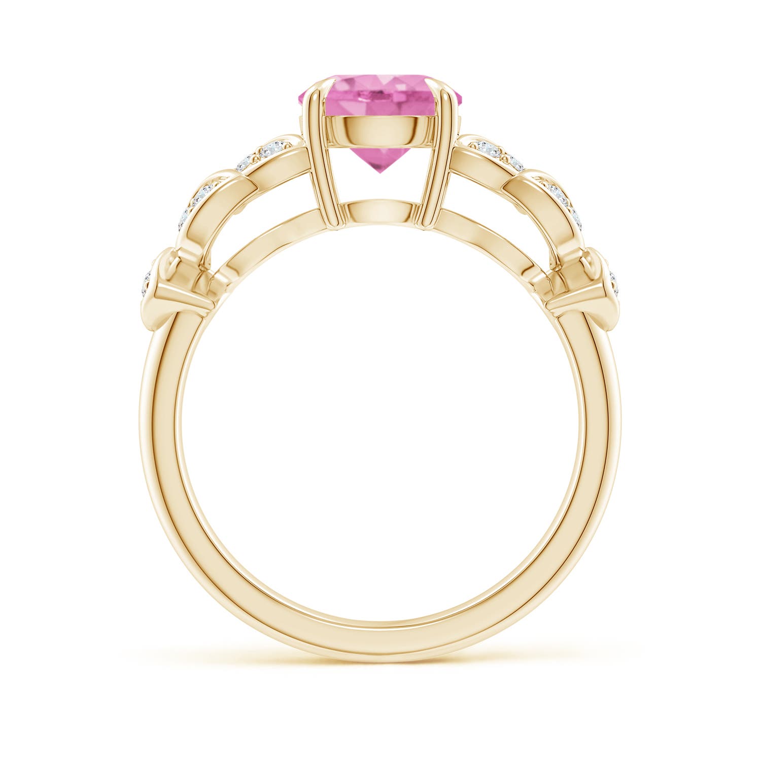 A - Pink Sapphire / 1.82 CT / 14 KT Yellow Gold