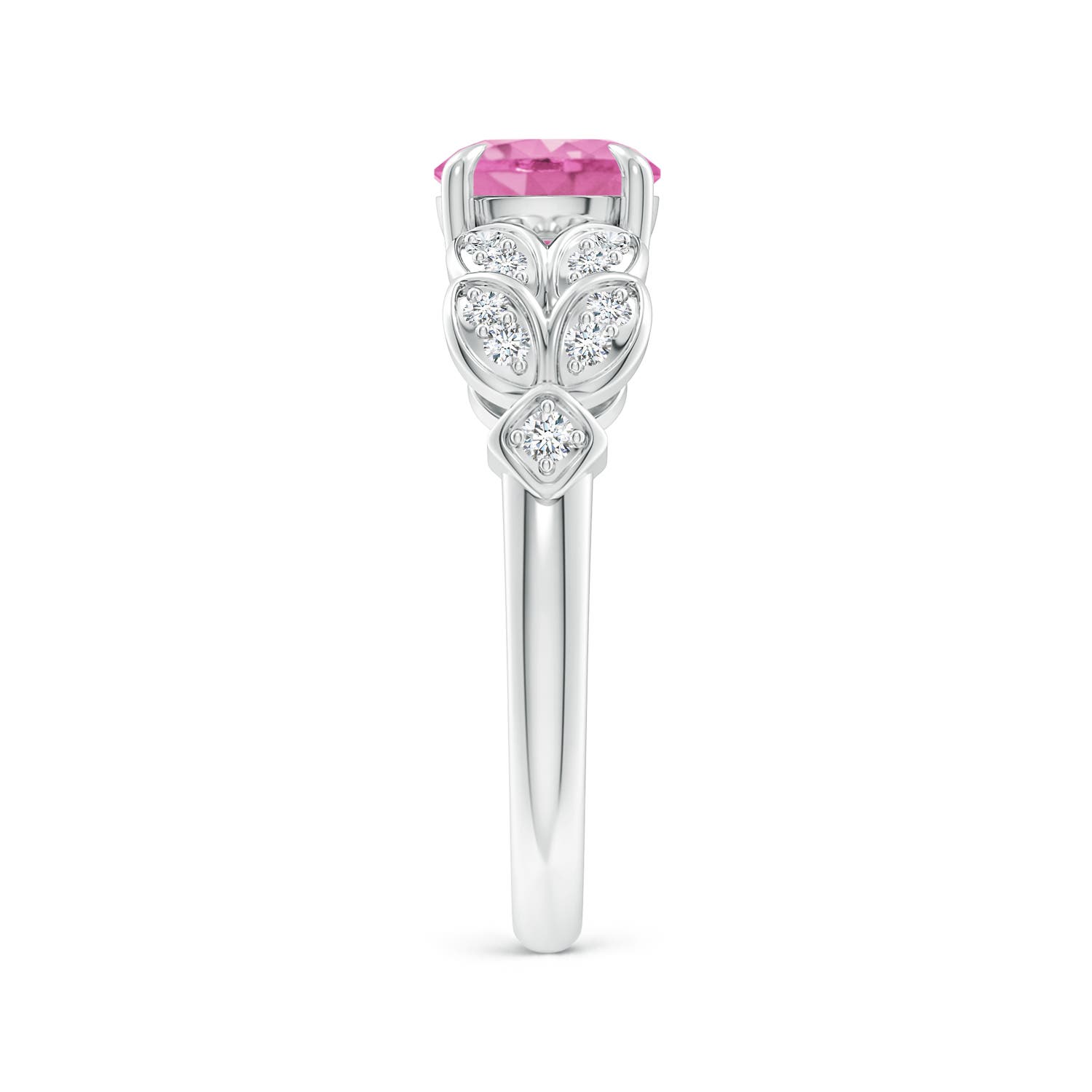 AA - Pink Sapphire / 1.82 CT / 14 KT White Gold