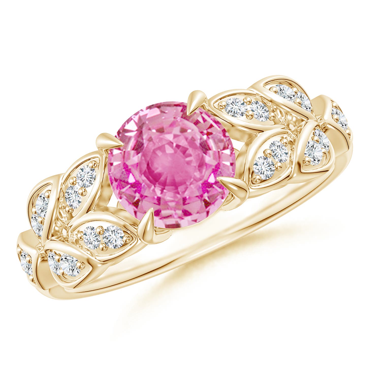 AA - Pink Sapphire / 1.82 CT / 14 KT Yellow Gold