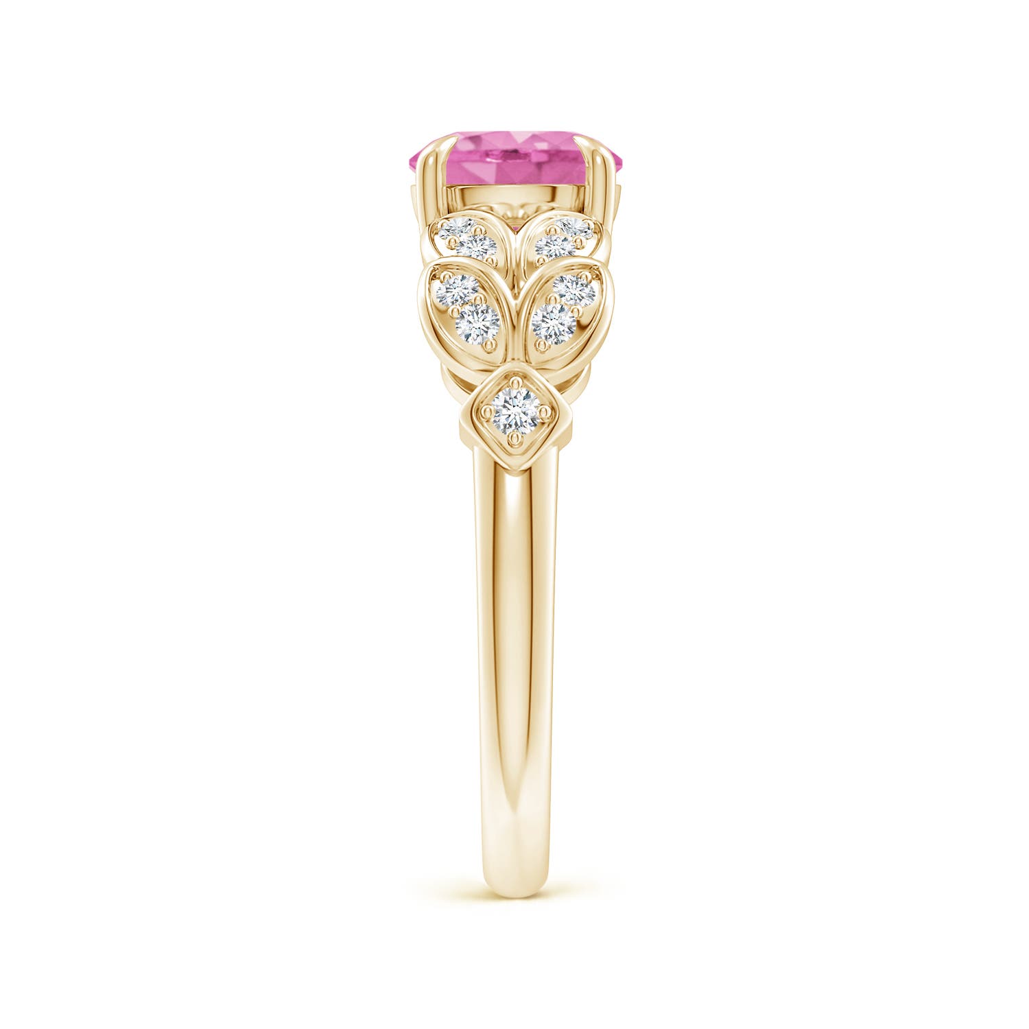 AA - Pink Sapphire / 1.82 CT / 14 KT Yellow Gold