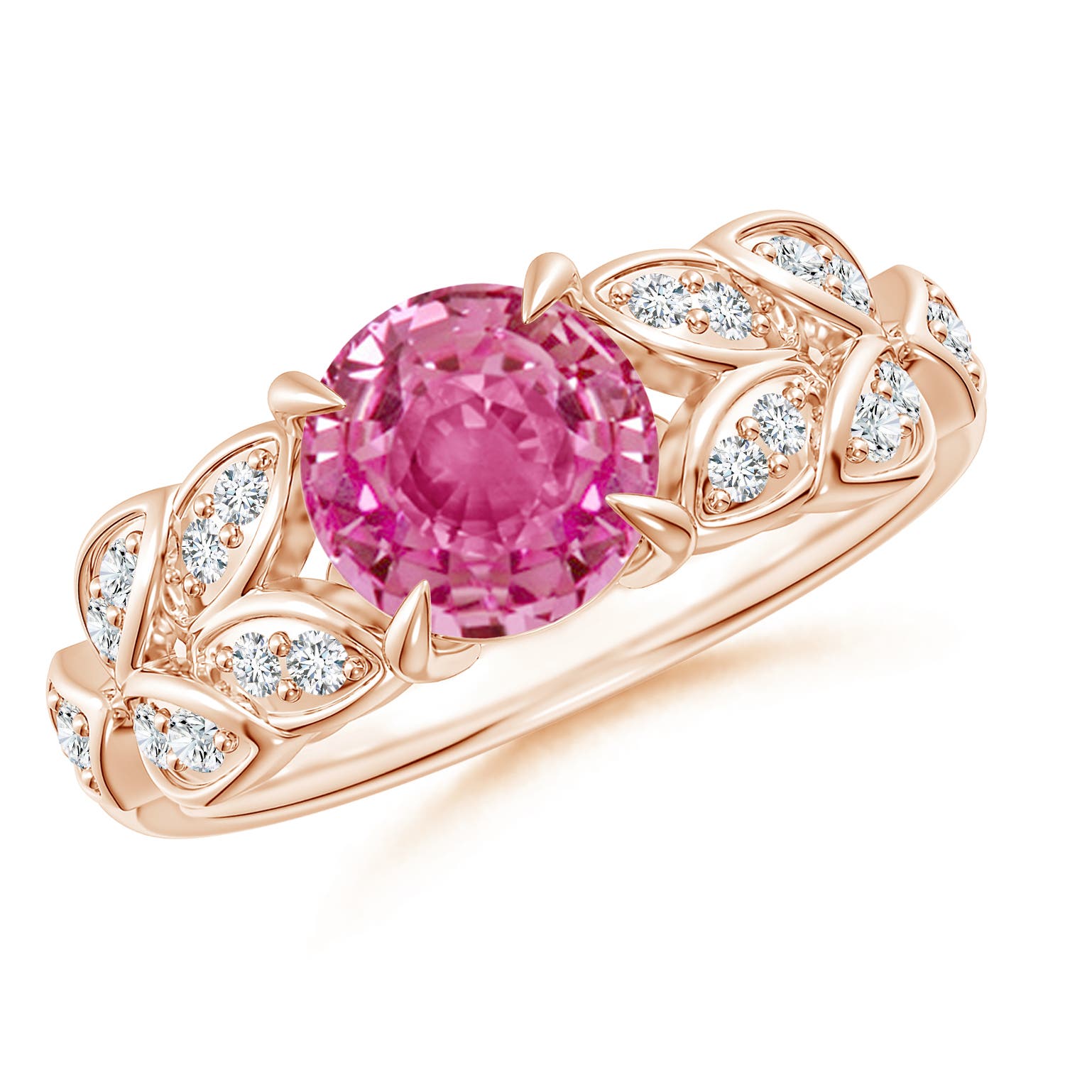 AAA - Pink Sapphire / 1.82 CT / 14 KT Rose Gold