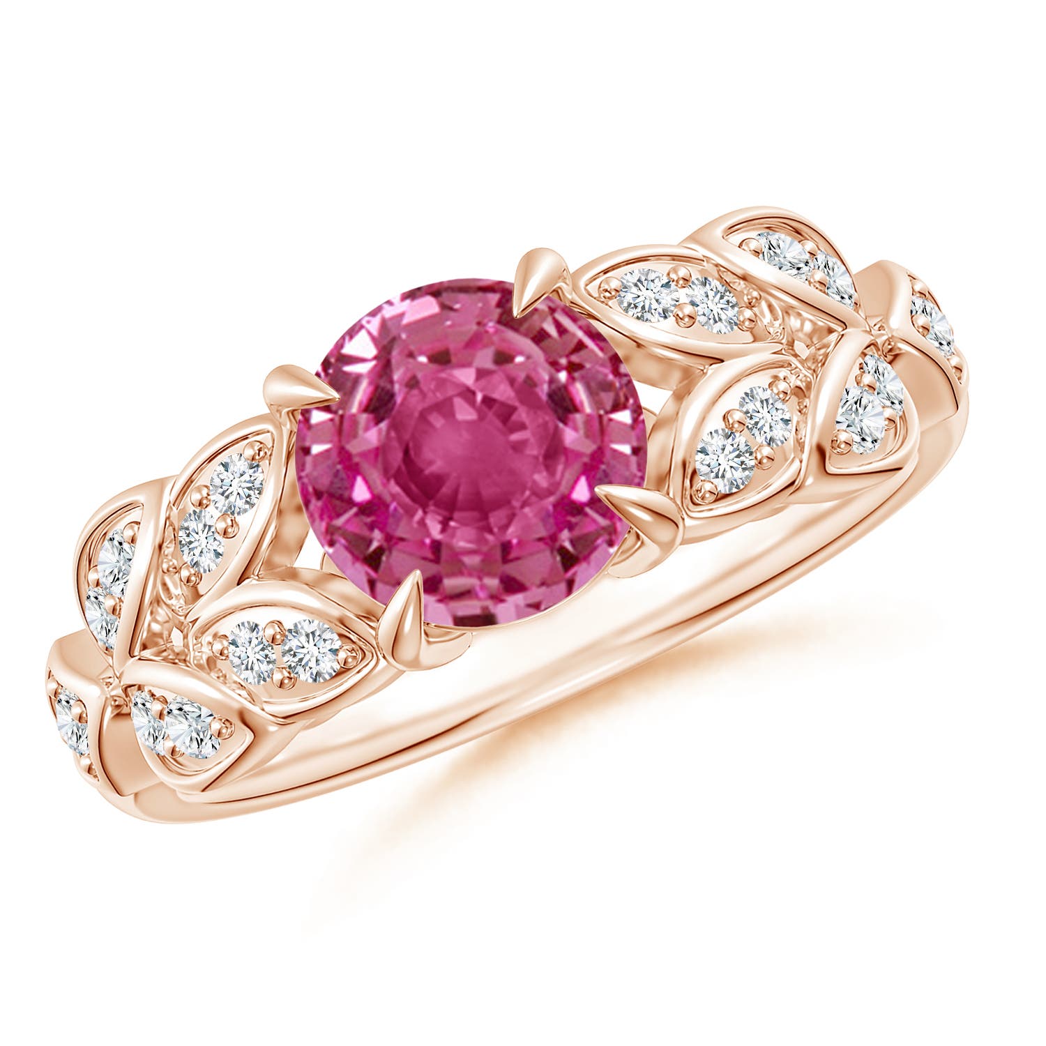 AAAA - Pink Sapphire / 1.82 CT / 14 KT Rose Gold