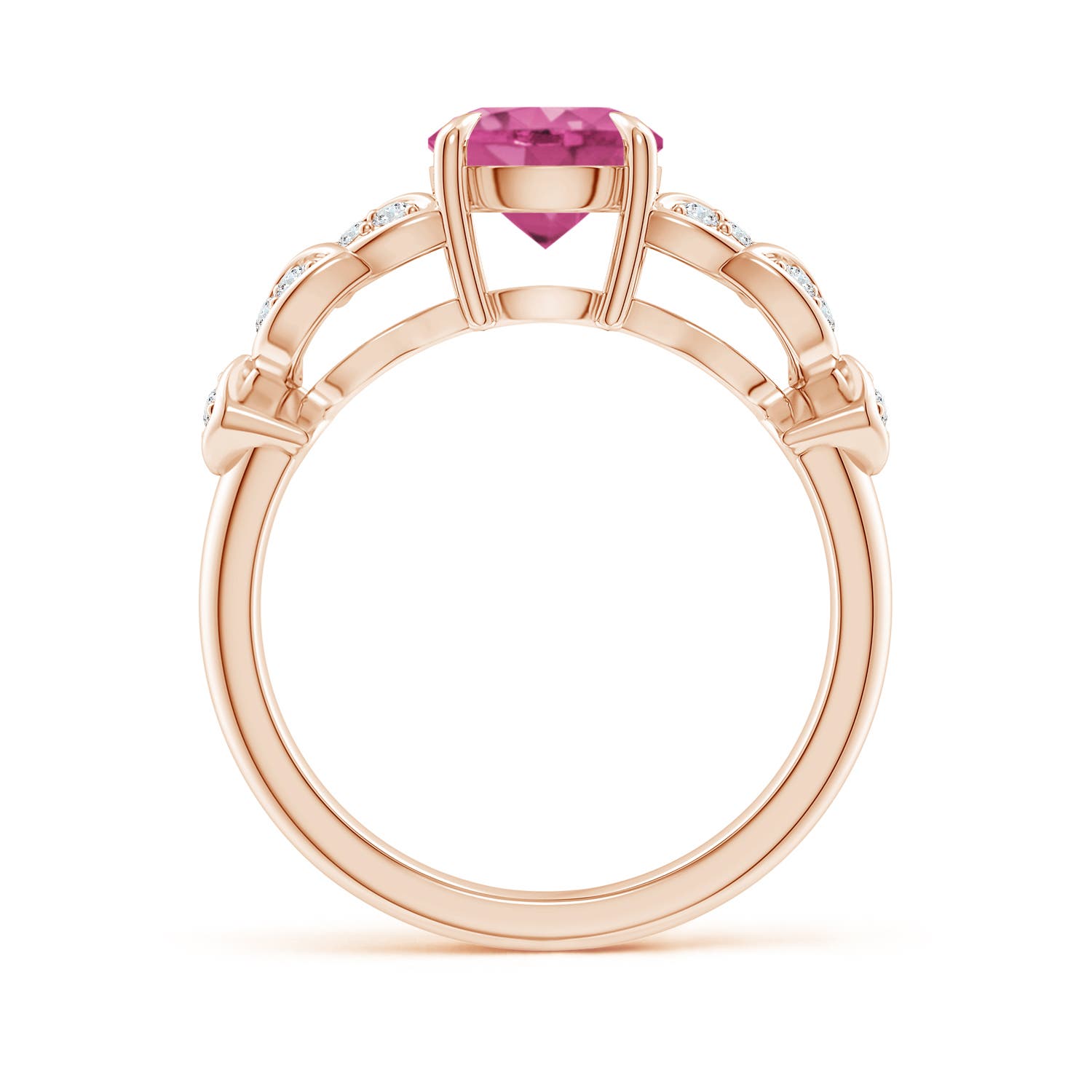 AAAA - Pink Sapphire / 1.82 CT / 14 KT Rose Gold