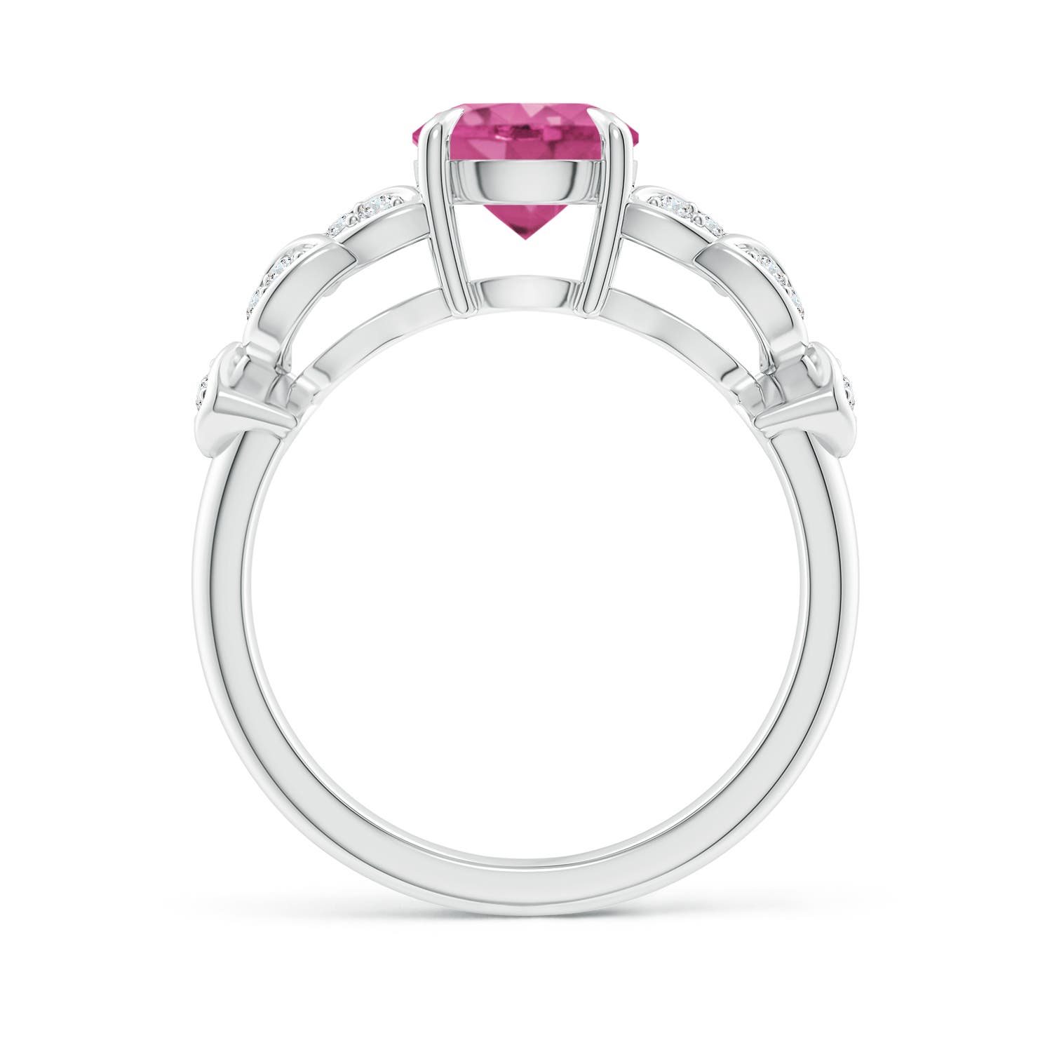 AAAA - Pink Sapphire / 1.82 CT / 14 KT White Gold