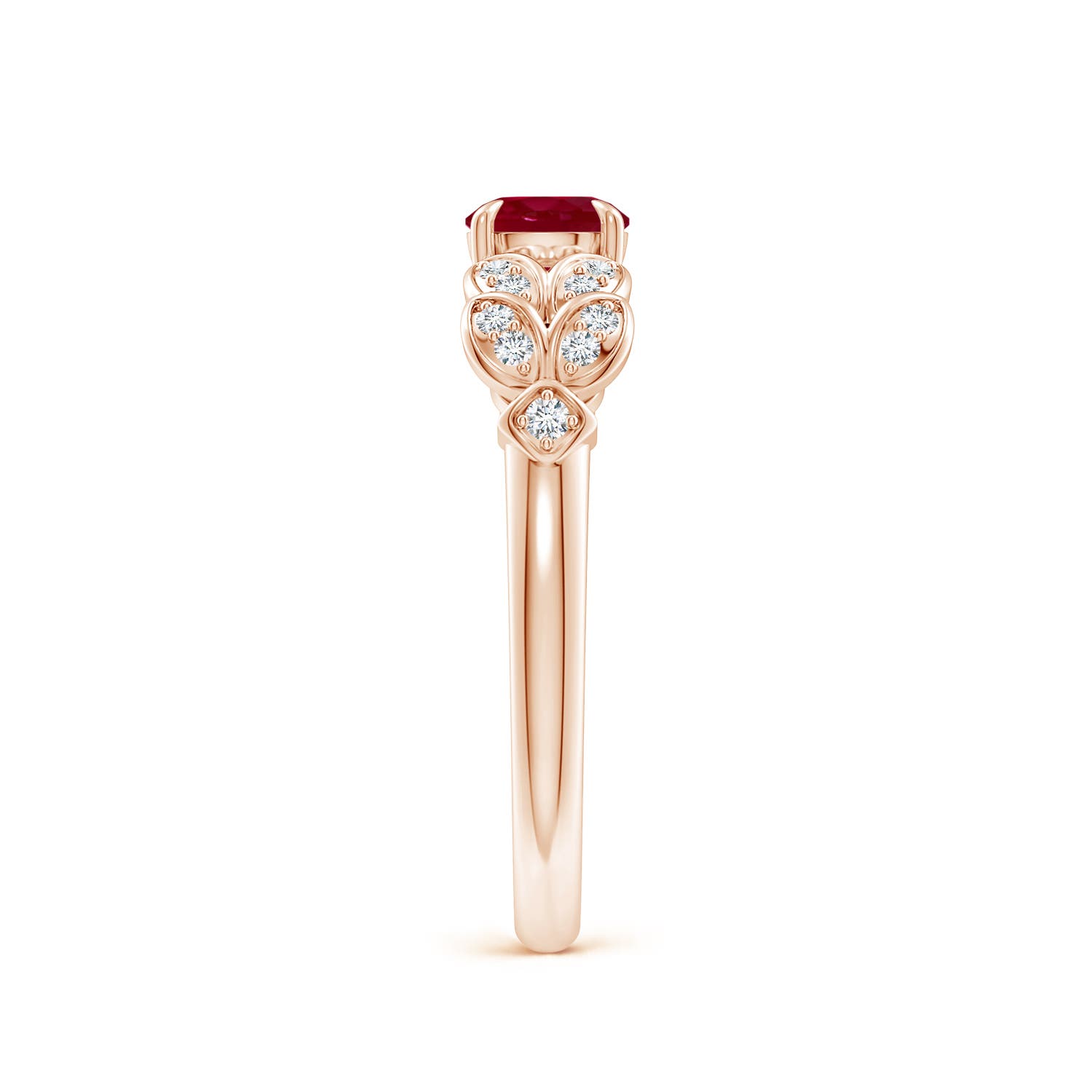 AA - Ruby / 0.71 CT / 14 KT Rose Gold