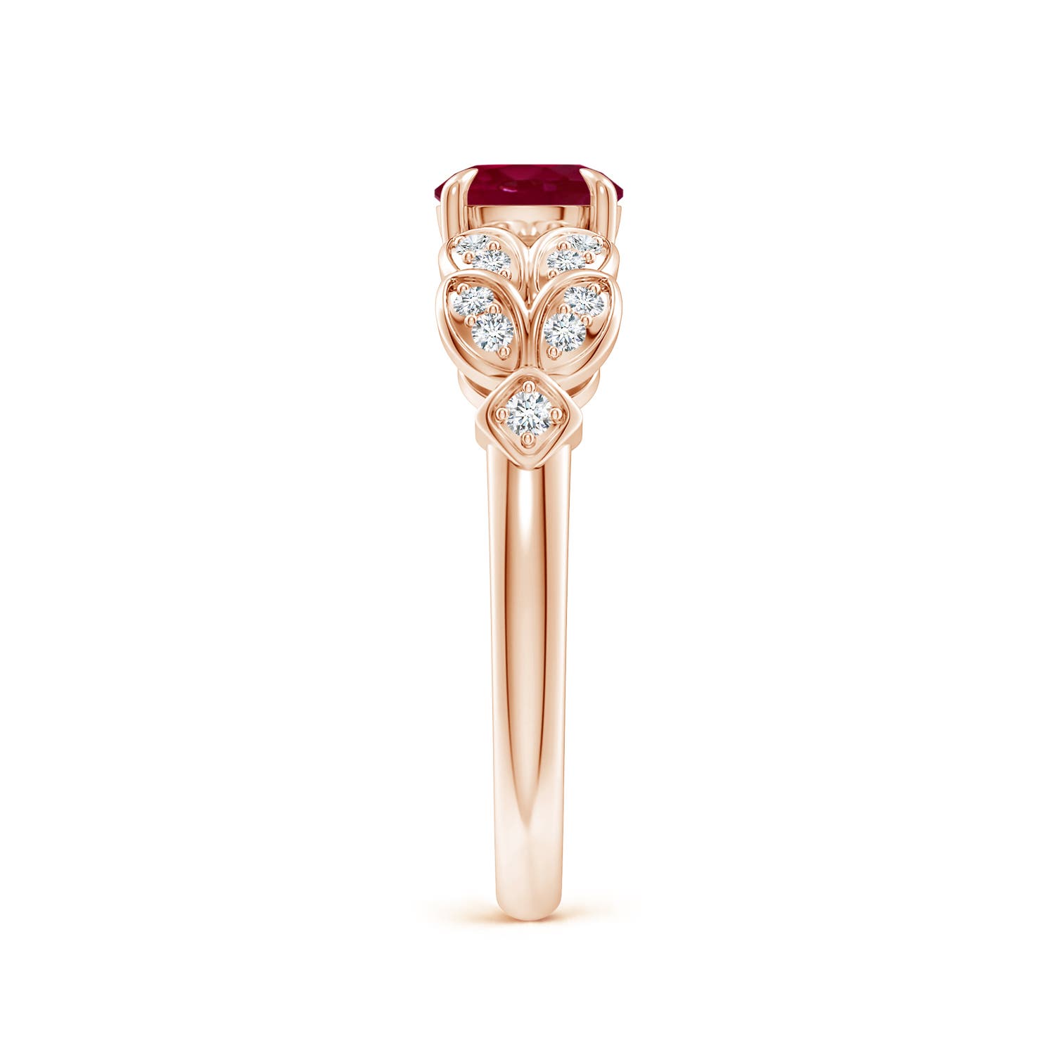 A - Ruby / 1.17 CT / 14 KT Rose Gold