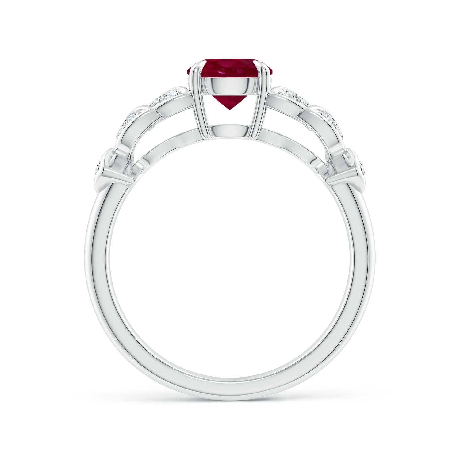 A - Ruby / 1.17 CT / 14 KT White Gold