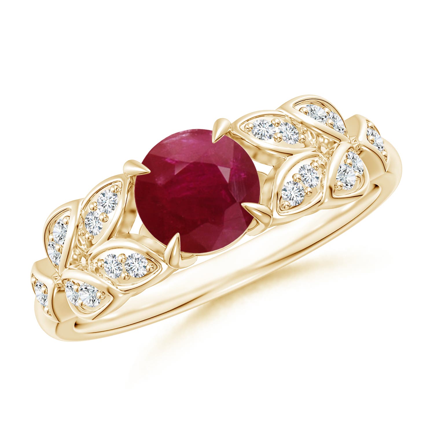 A - Ruby / 1.17 CT / 14 KT Yellow Gold