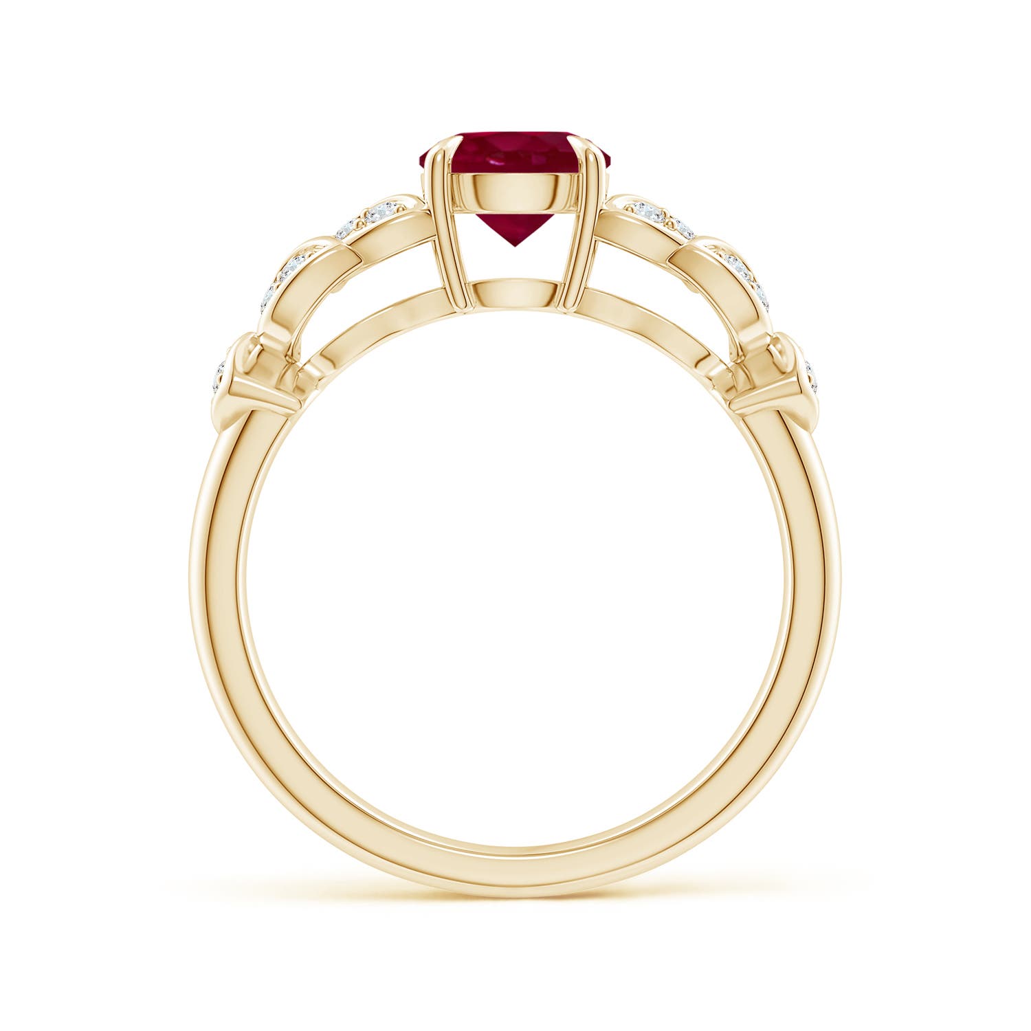 A - Ruby / 1.17 CT / 14 KT Yellow Gold