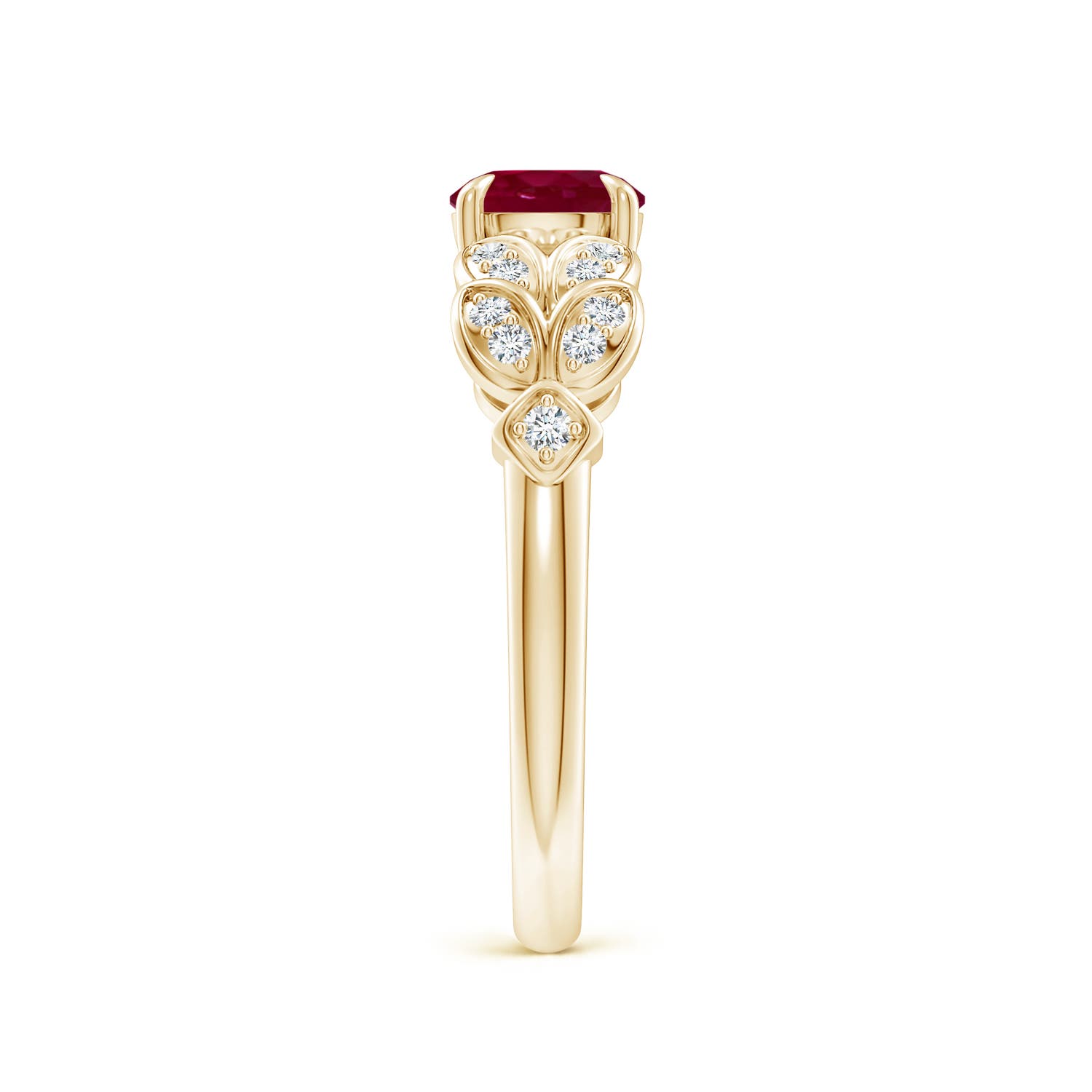 A - Ruby / 1.17 CT / 14 KT Yellow Gold