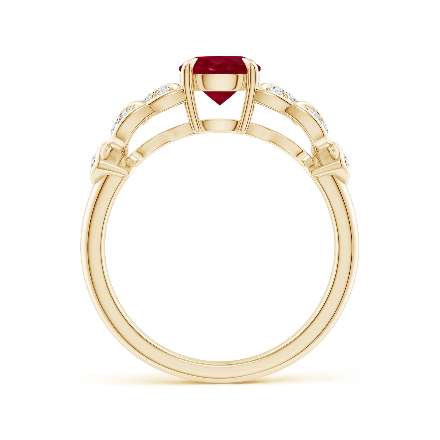 AA - Ruby / 1.17 CT / 14 KT Yellow Gold