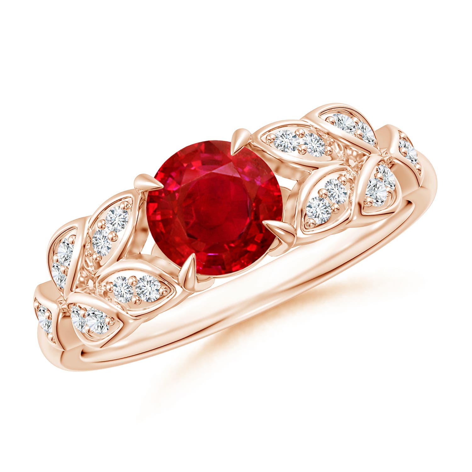 AAA - Ruby / 1.17 CT / 14 KT Rose Gold