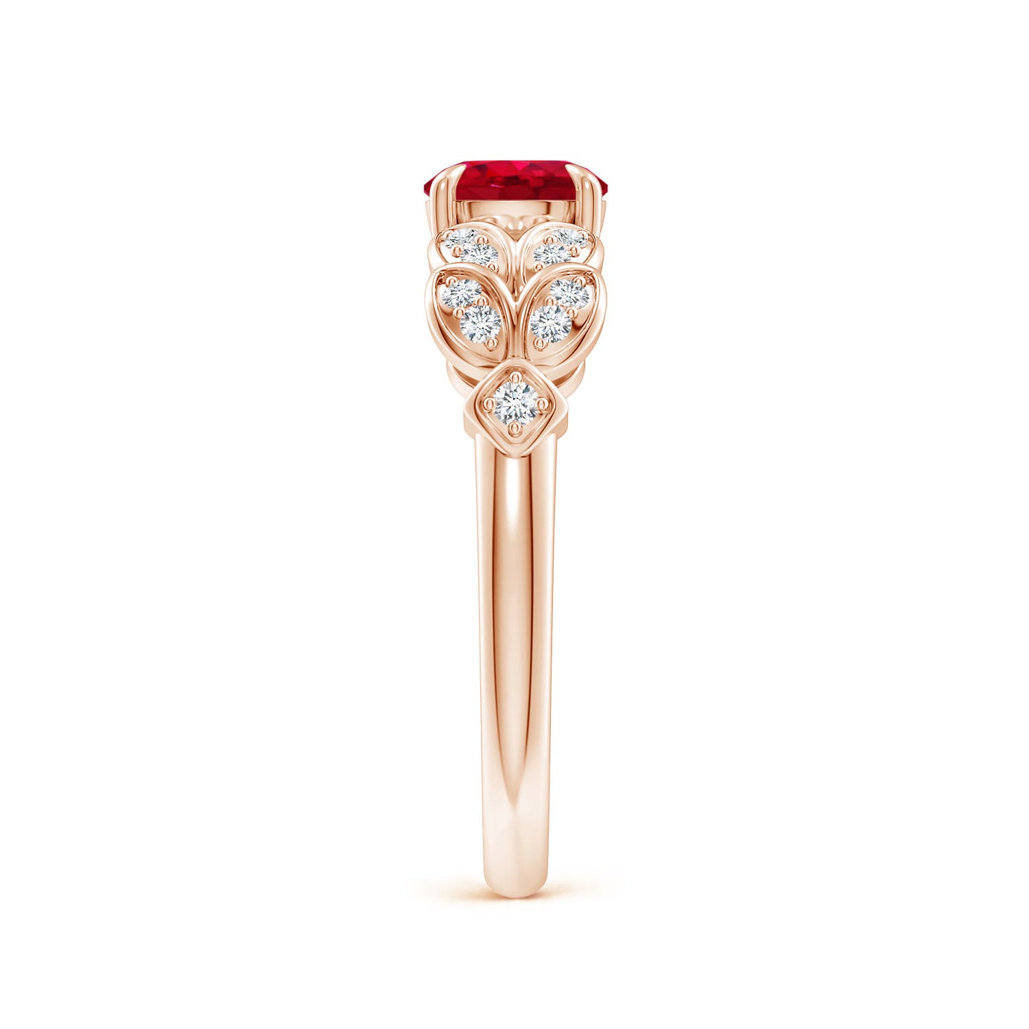 AAA - Ruby / 1.17 CT / 14 KT Rose Gold