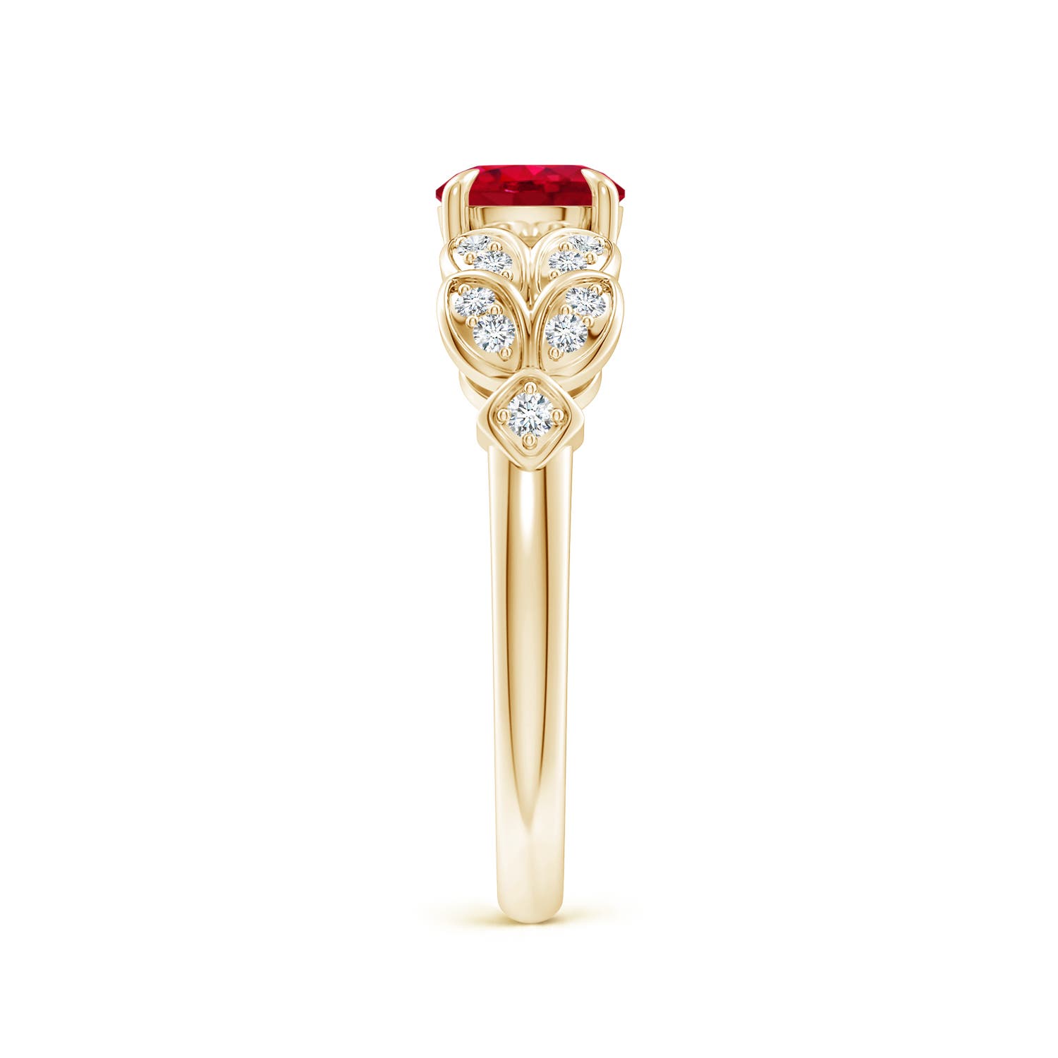 AAA - Ruby / 1.17 CT / 14 KT Yellow Gold