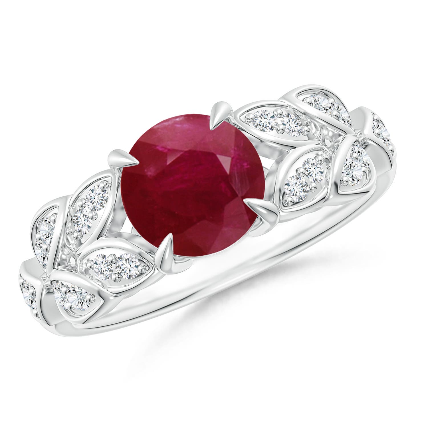 A - Ruby / 1.62 CT / 14 KT White Gold