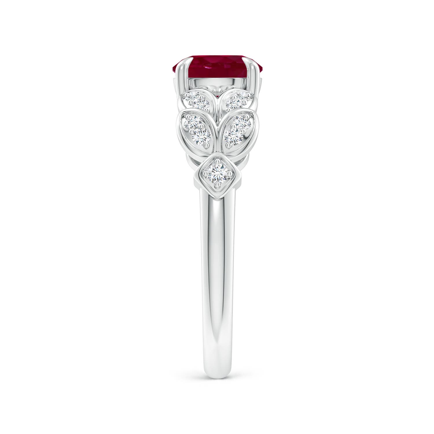 A - Ruby / 1.62 CT / 14 KT White Gold