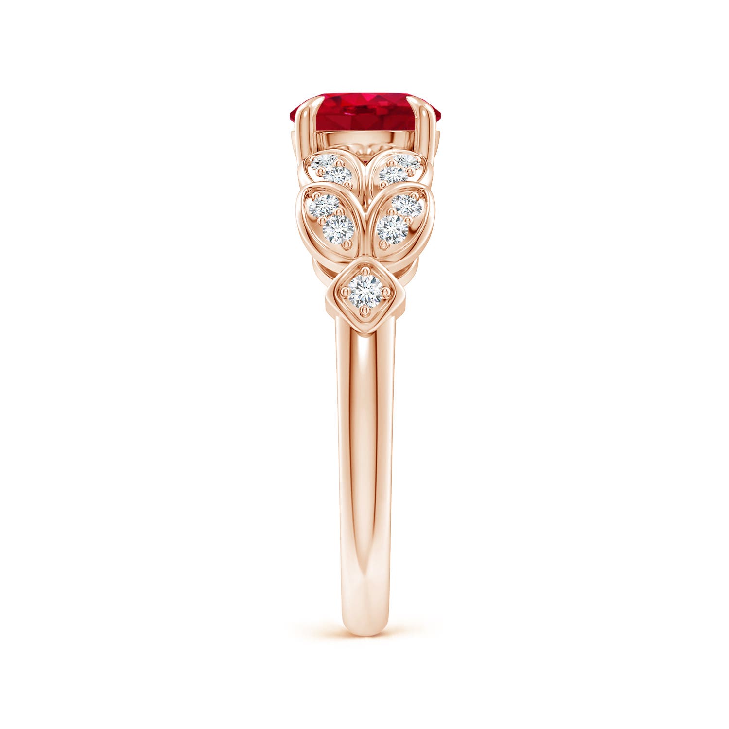 AAA - Ruby / 1.62 CT / 14 KT Rose Gold