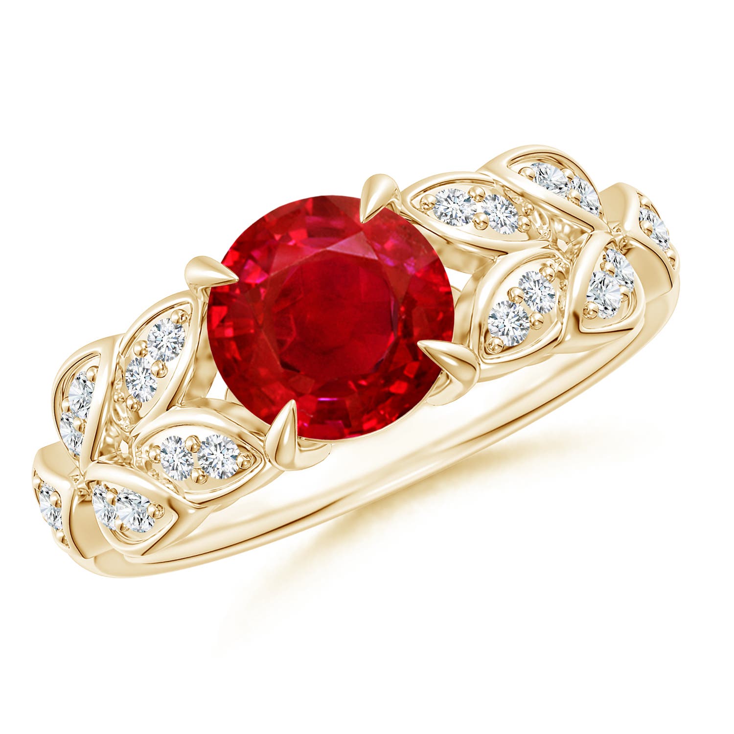 AAA - Ruby / 1.62 CT / 14 KT Yellow Gold