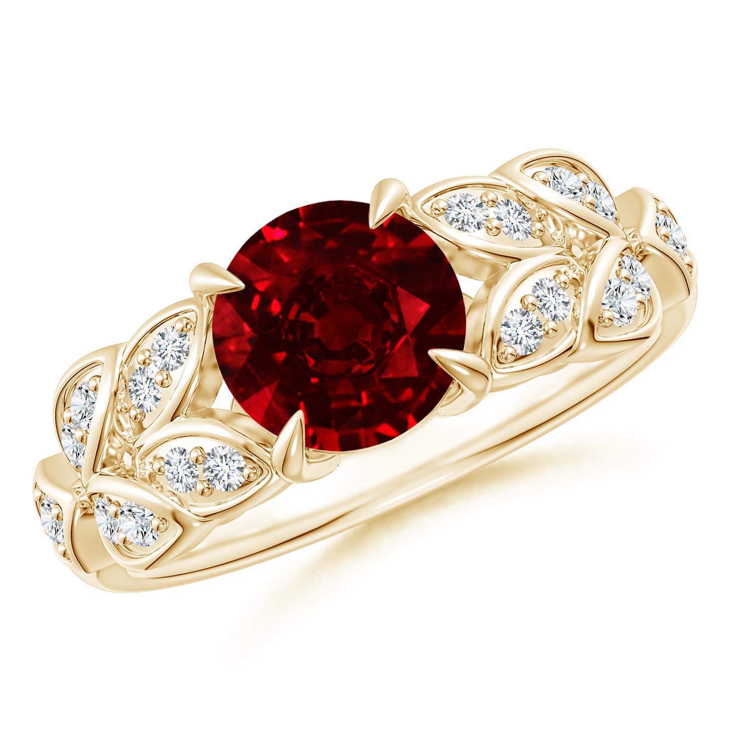 AAAA - Ruby / 1.62 CT / 14 KT Yellow Gold