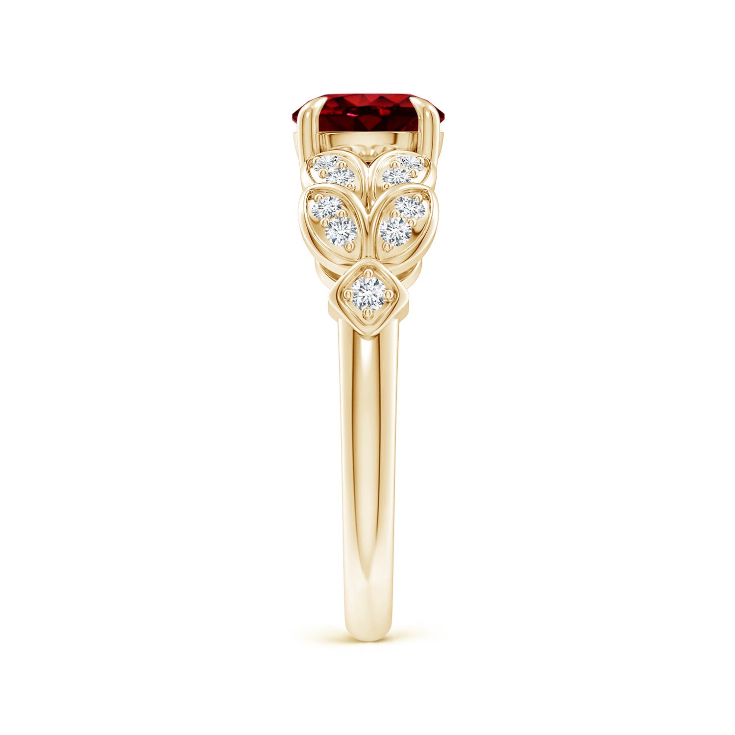 AAAA - Ruby / 1.62 CT / 14 KT Yellow Gold