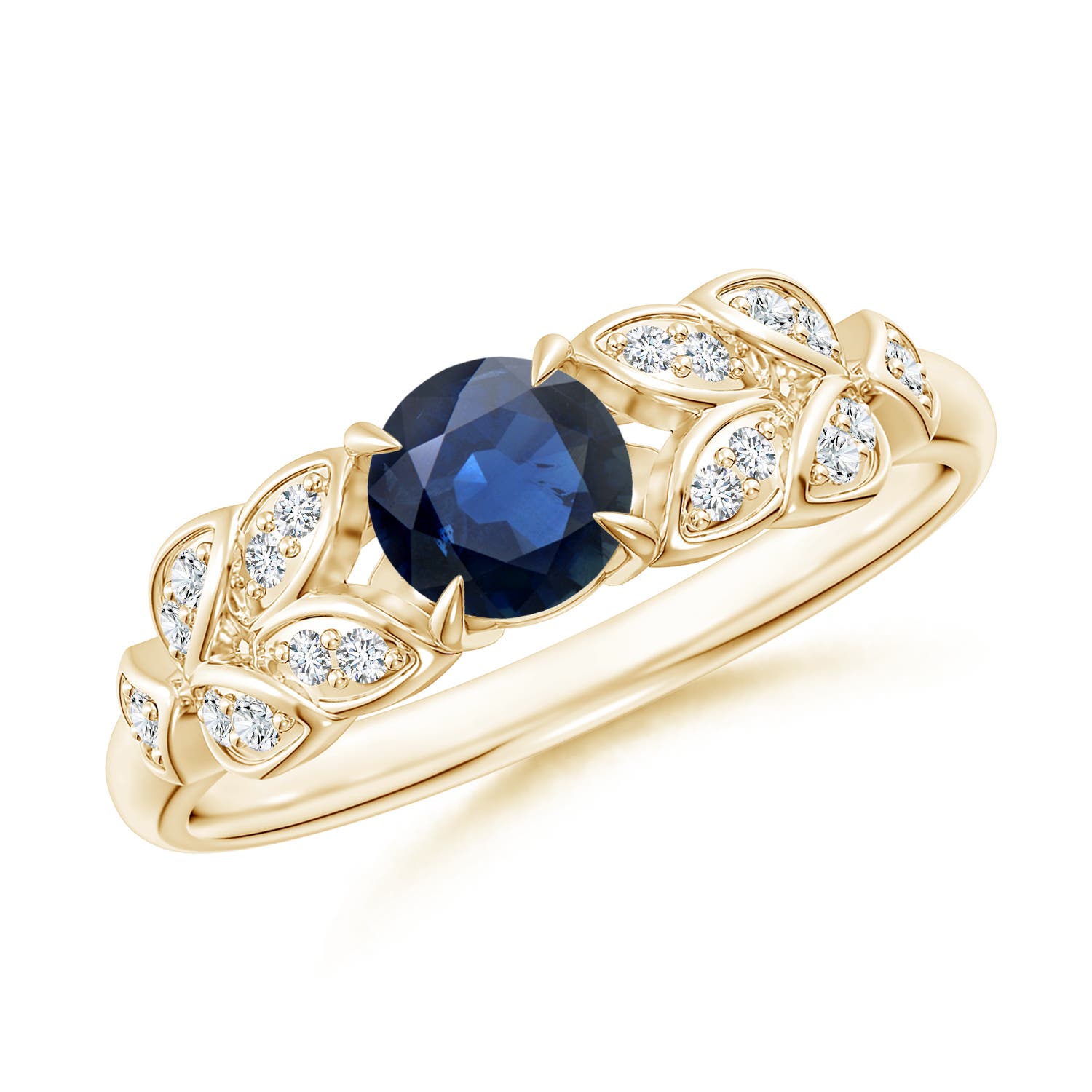 AA - Blue Sapphire / 0.71 CT / 14 KT Yellow Gold