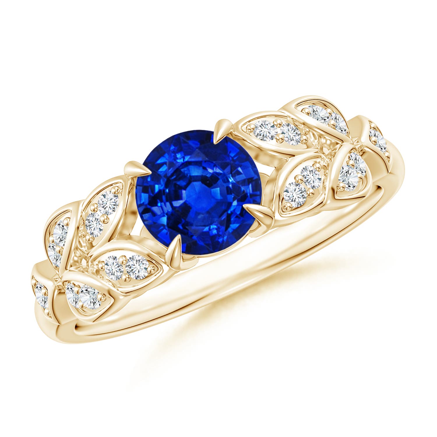 AAAA - Blue Sapphire / 1.17 CT / 14 KT Yellow Gold