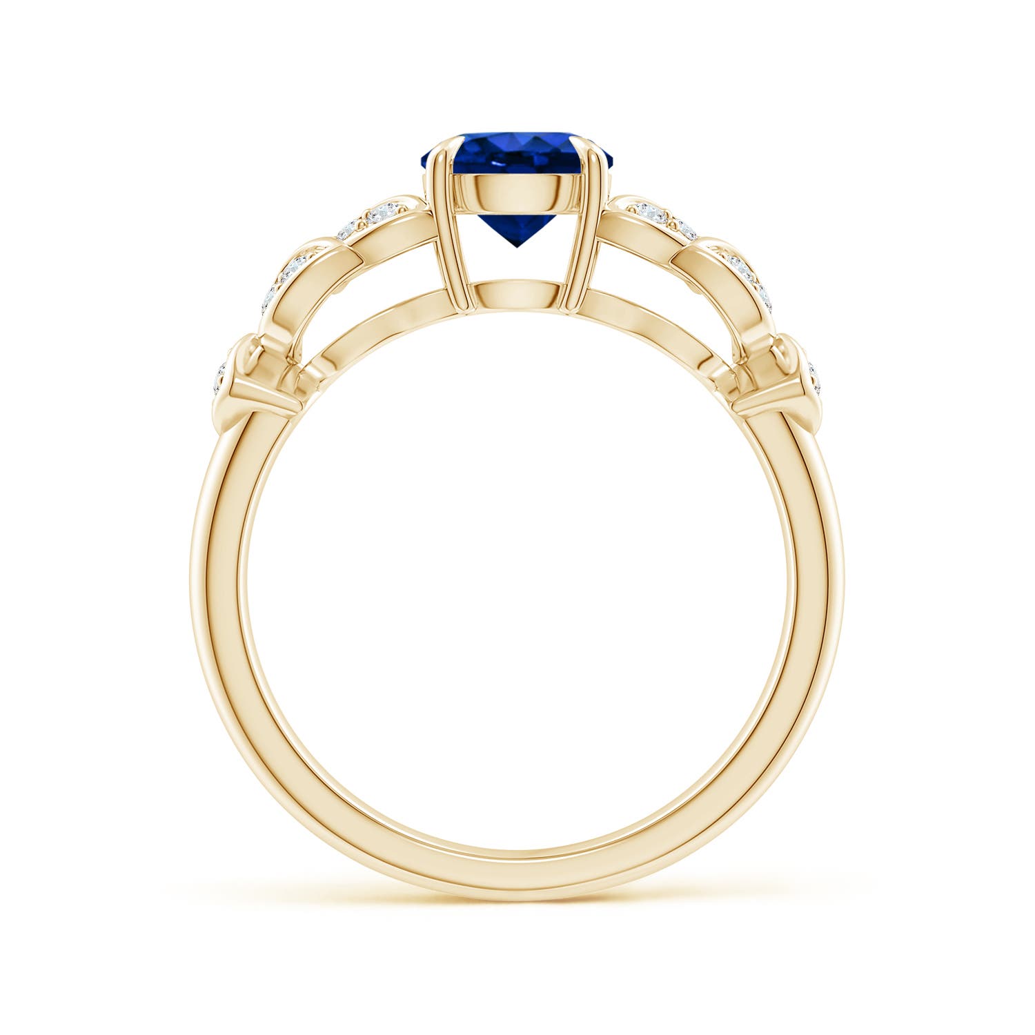 AAAA - Blue Sapphire / 1.17 CT / 14 KT Yellow Gold