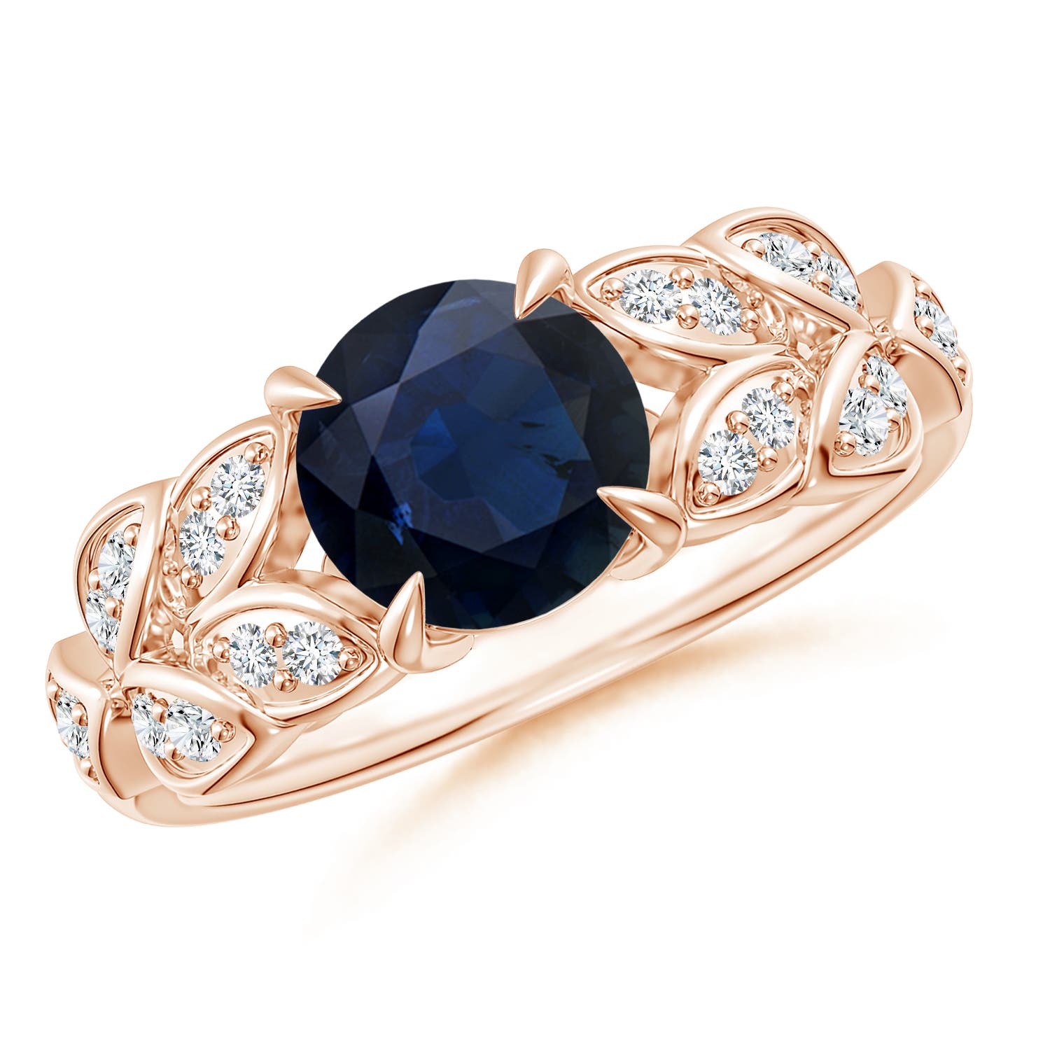 A - Blue Sapphire / 1.82 CT / 14 KT Rose Gold