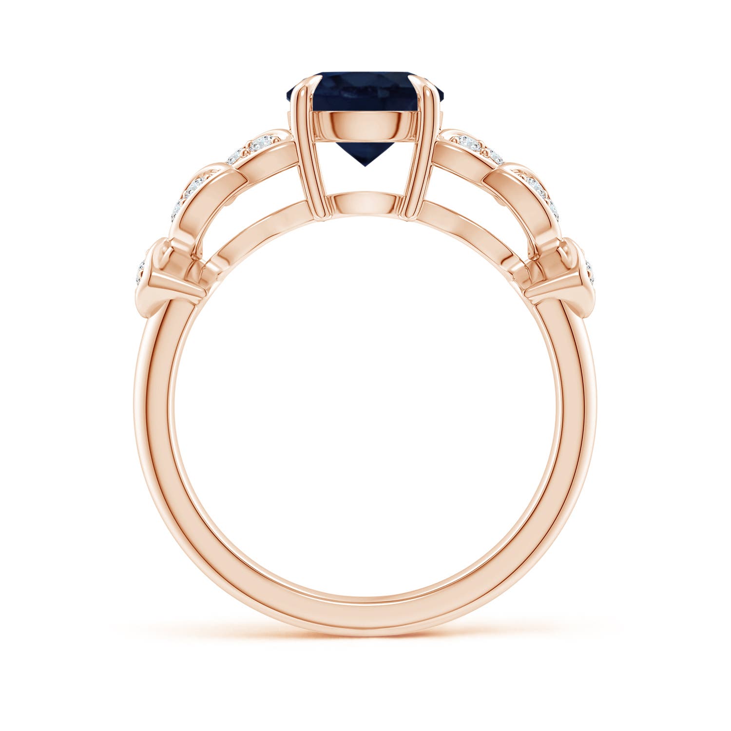 A - Blue Sapphire / 1.82 CT / 14 KT Rose Gold