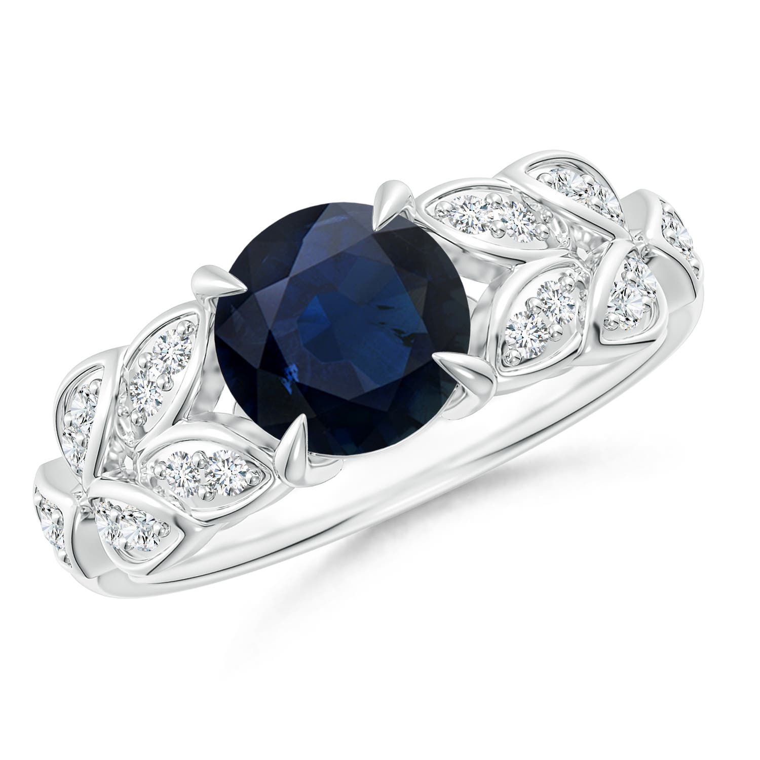 A - Blue Sapphire / 1.82 CT / 14 KT White Gold