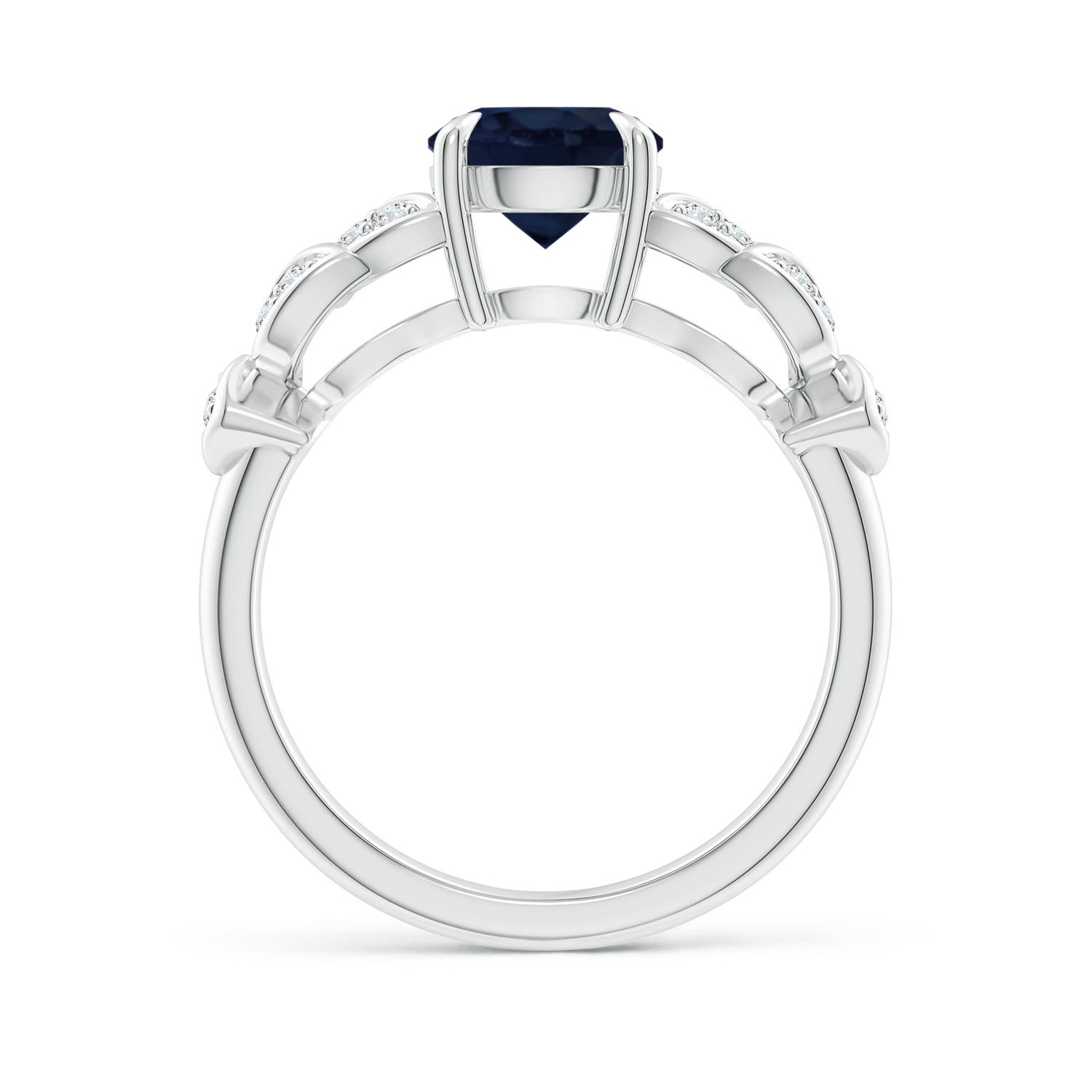 A - Blue Sapphire / 1.82 CT / 14 KT White Gold