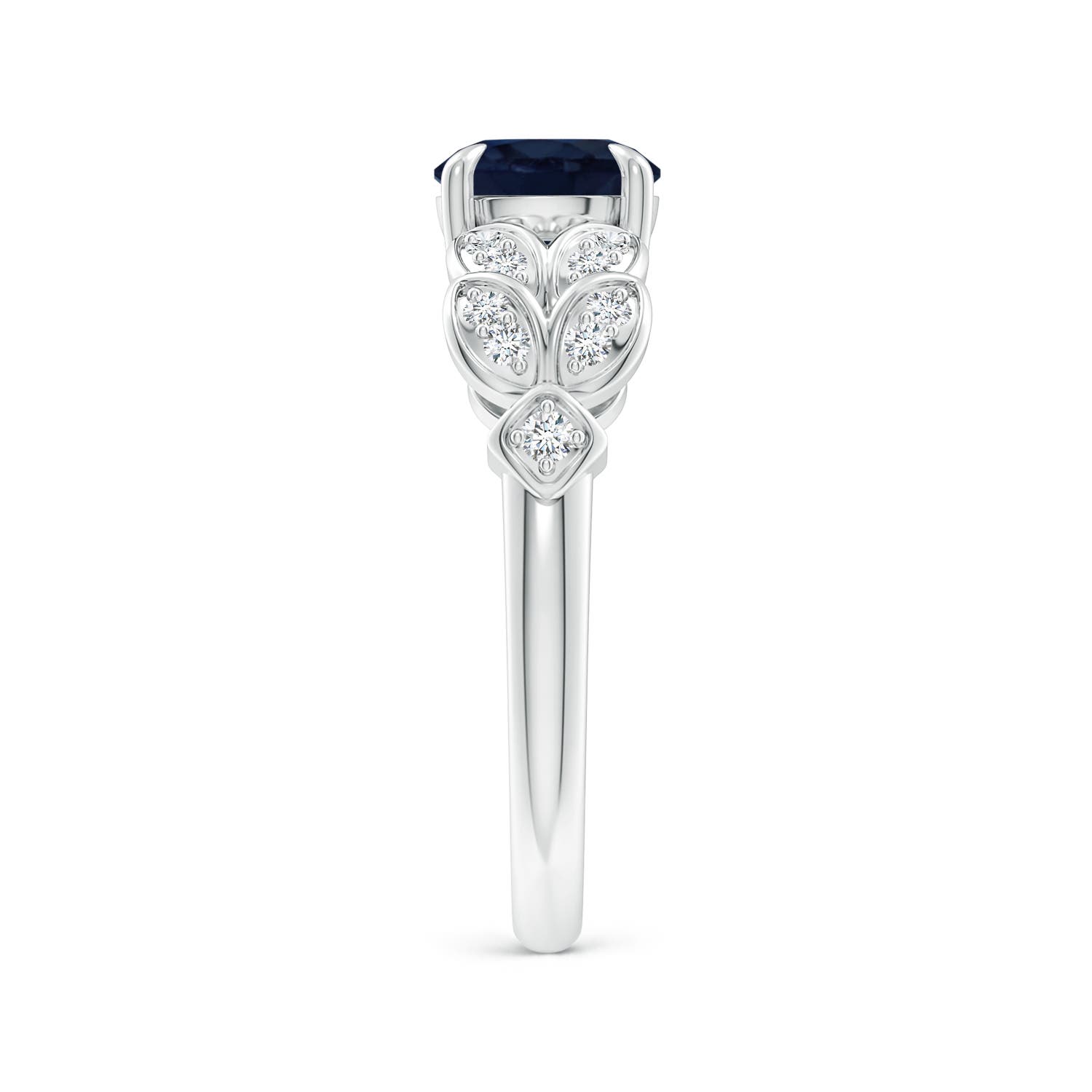 A - Blue Sapphire / 1.82 CT / 14 KT White Gold