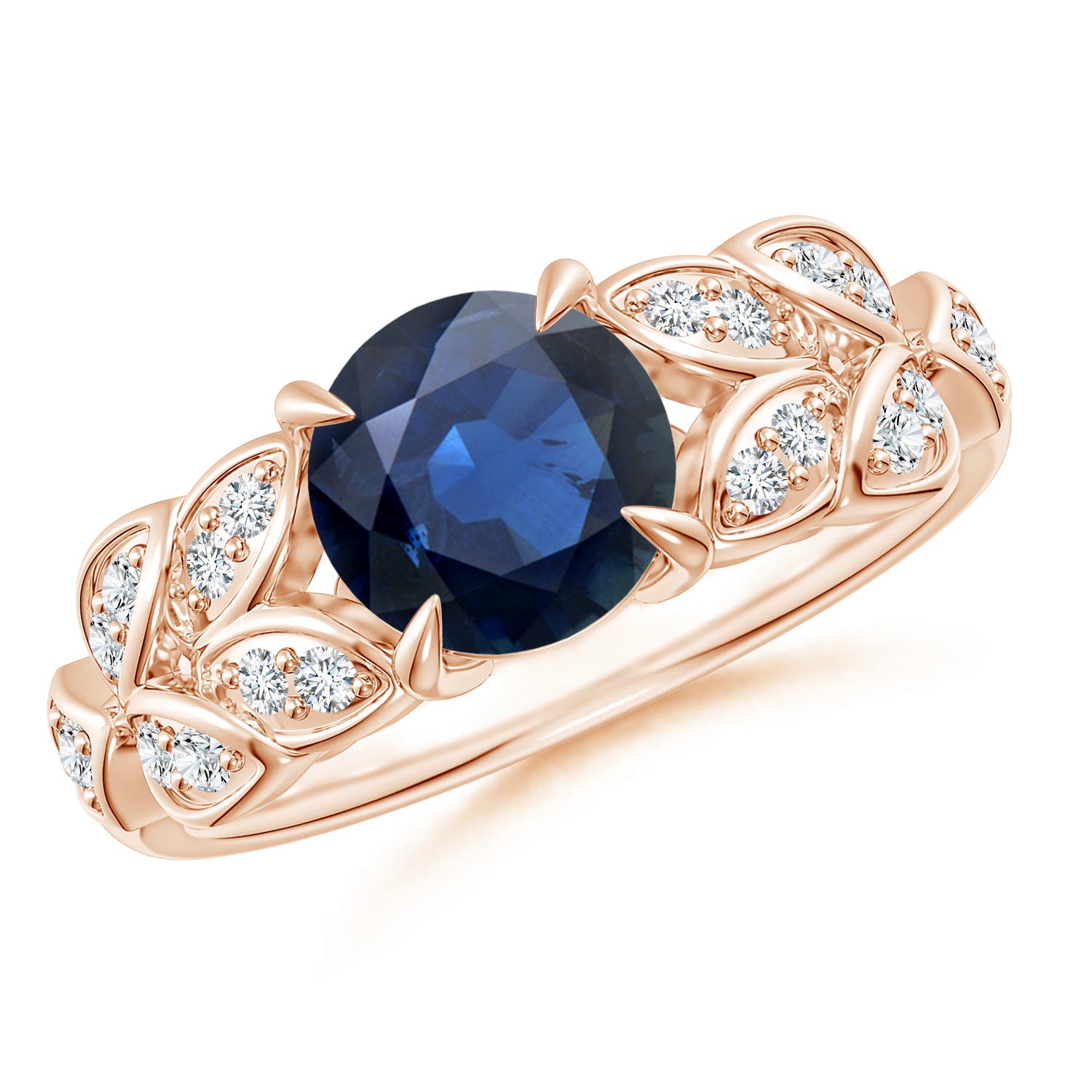 AA - Blue Sapphire / 1.82 CT / 14 KT Rose Gold