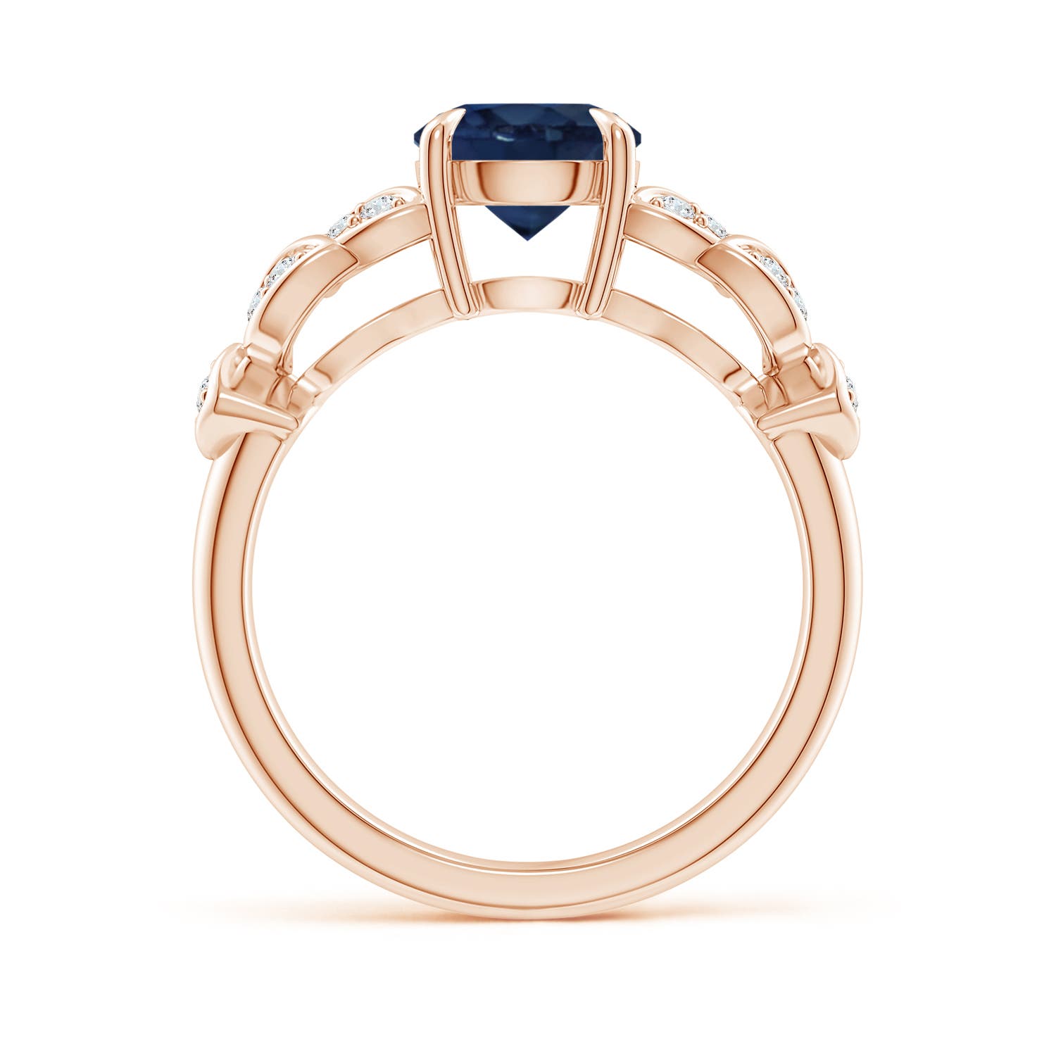 AA - Blue Sapphire / 1.82 CT / 14 KT Rose Gold