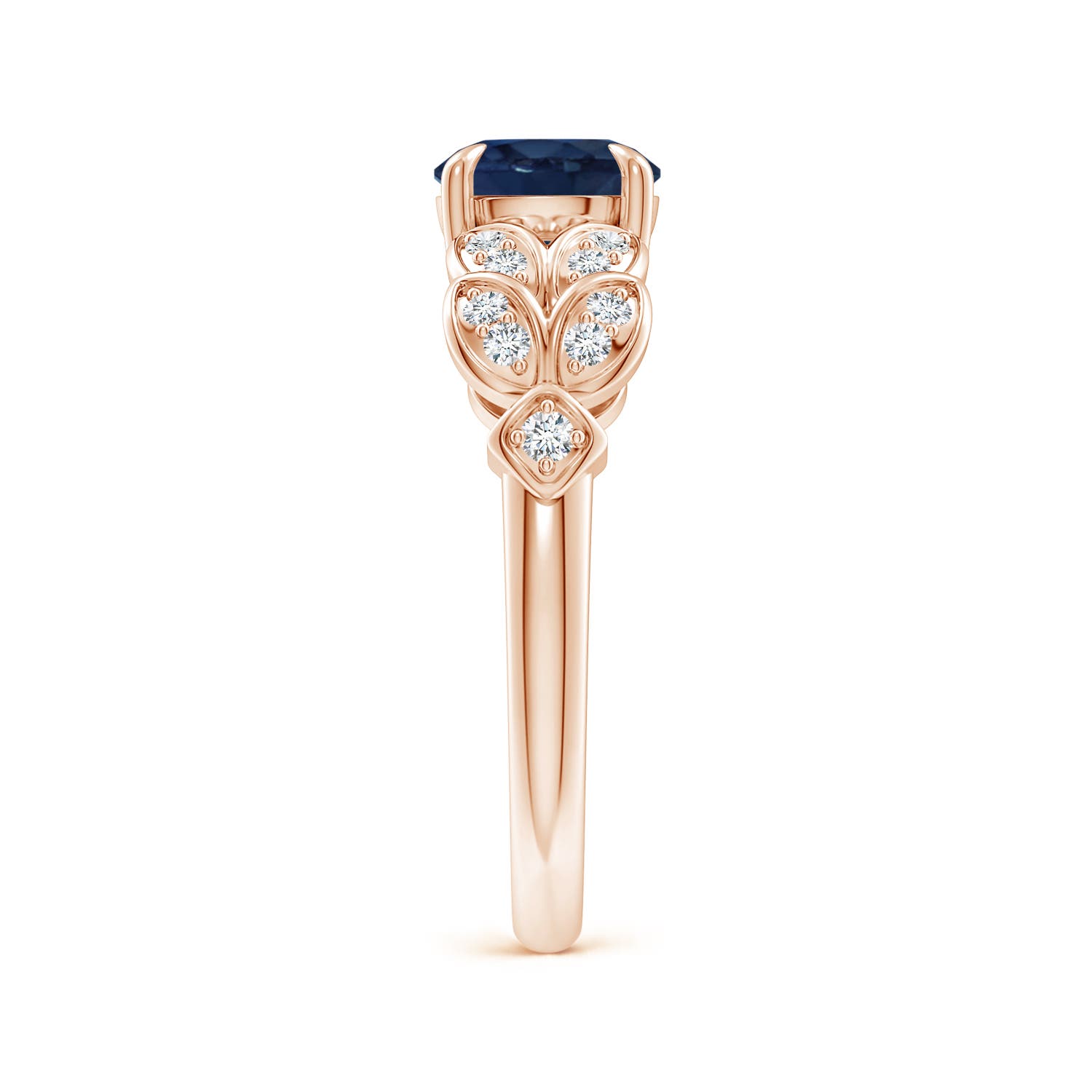 AA - Blue Sapphire / 1.82 CT / 14 KT Rose Gold