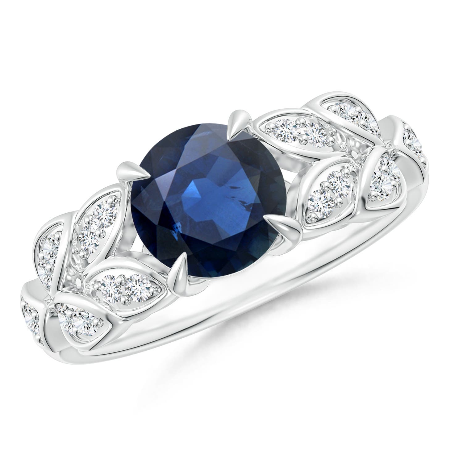 AA - Blue Sapphire / 1.82 CT / 14 KT White Gold