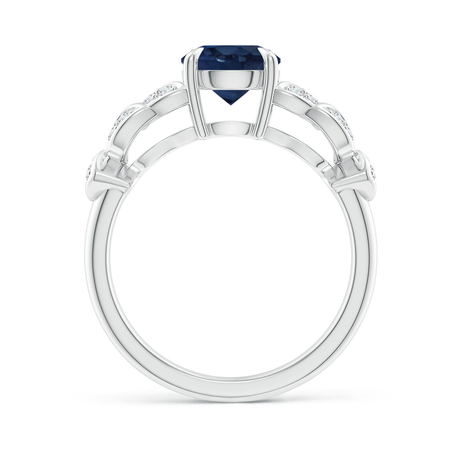 AA - Blue Sapphire / 1.82 CT / 14 KT White Gold