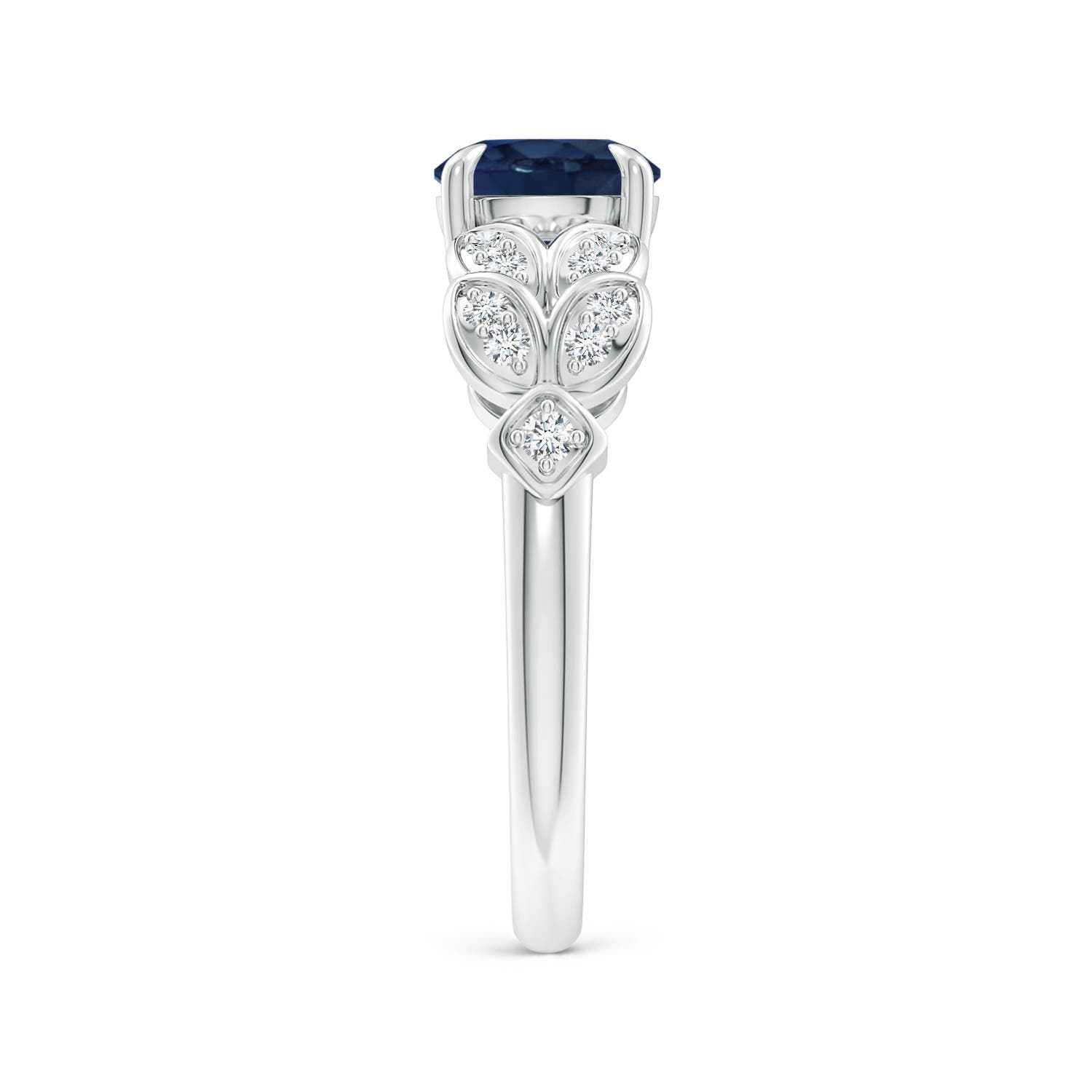 AA - Blue Sapphire / 1.82 CT / 14 KT White Gold