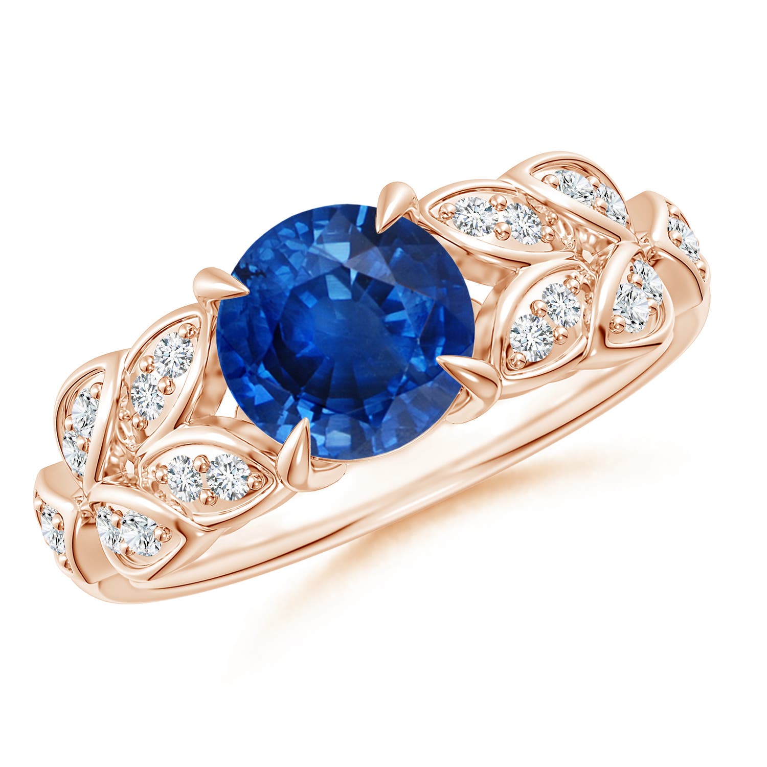 AAA - Blue Sapphire / 1.82 CT / 14 KT Rose Gold